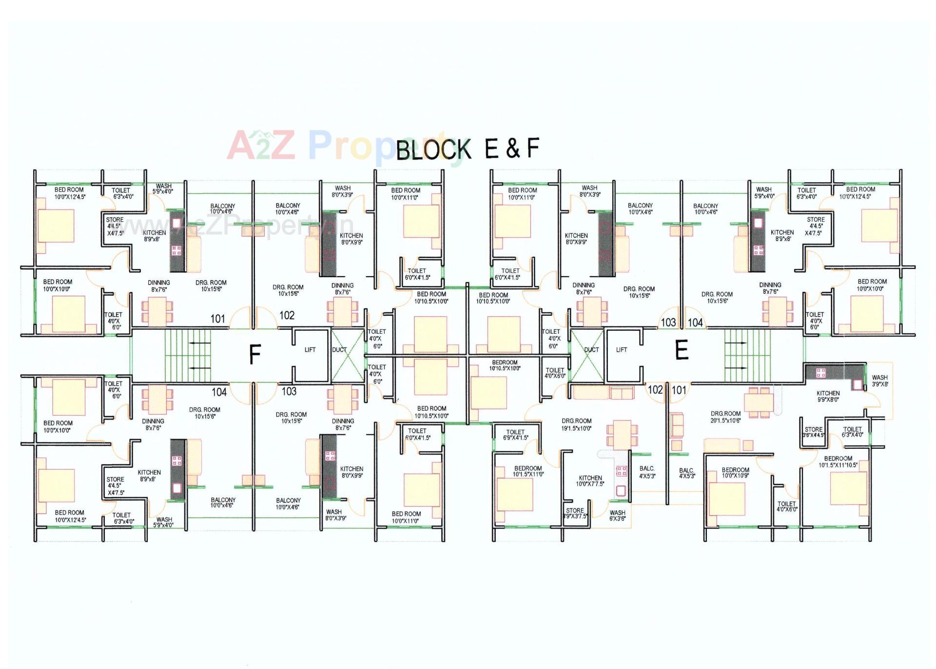 Layout of real estate project Shilaj Residency located at Shilaj, Ahmedabad, Gujarat
