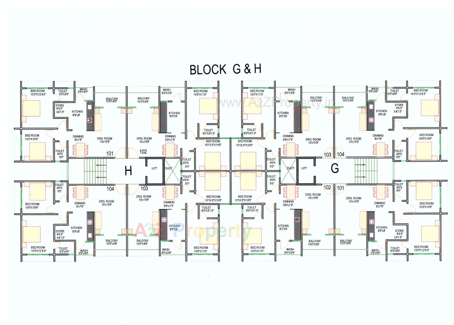 Layout of real estate project Shilaj Residency located at Shilaj, Ahmedabad, Gujarat