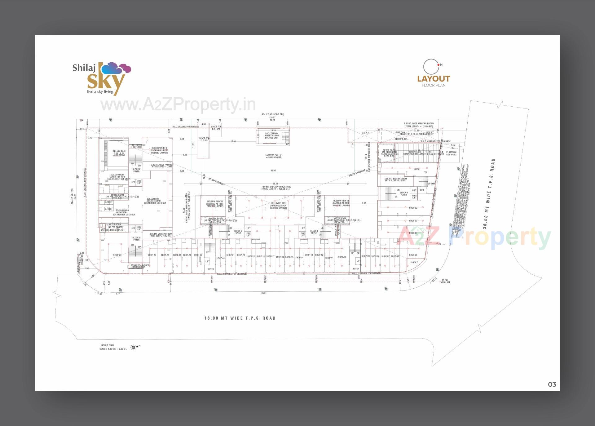 Layout of real estate project Shilaj Sky located at Shilaj, Ahmedabad, Gujarat