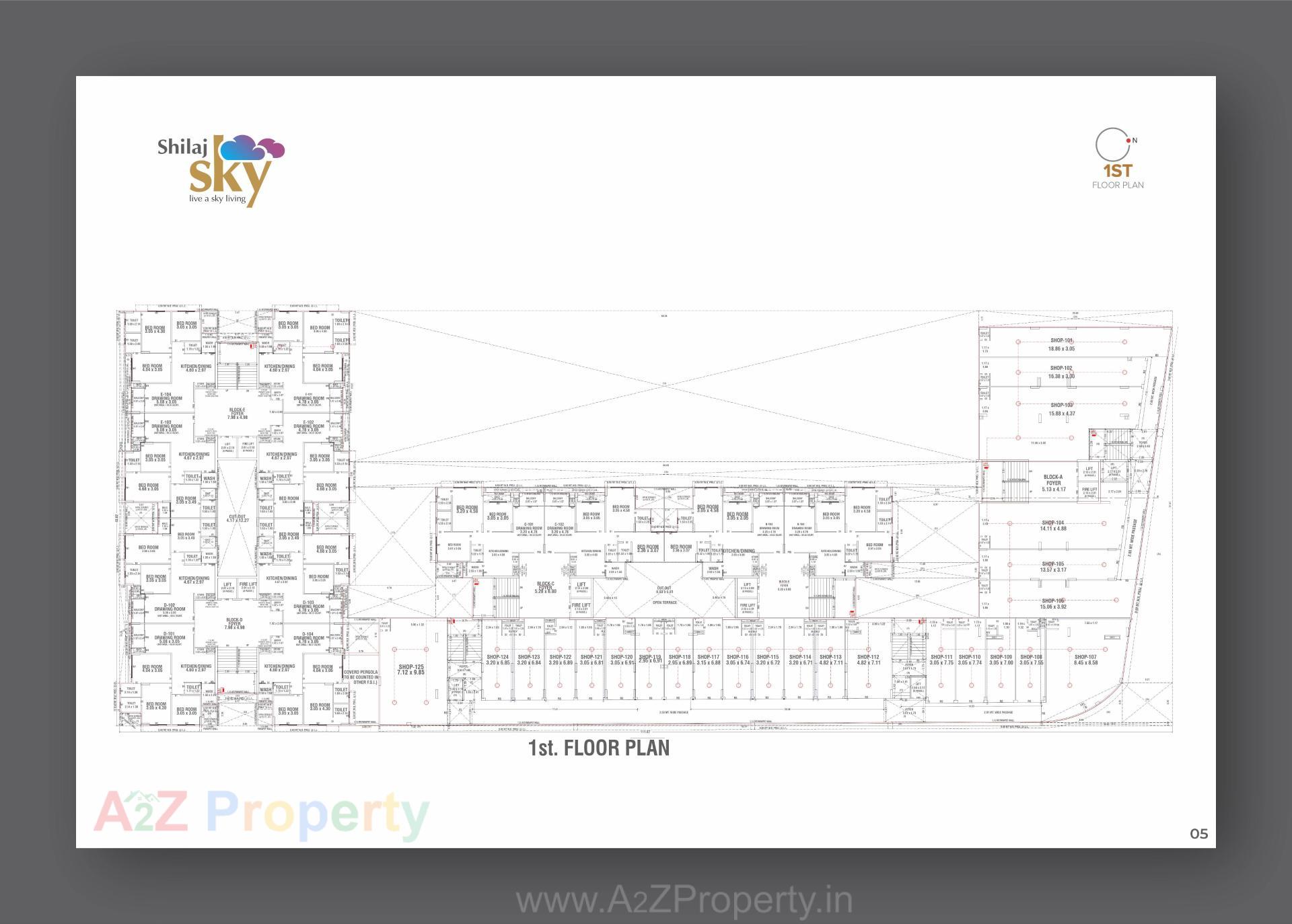 Layout of real estate project Shilaj Sky located at Shilaj, Ahmedabad, Gujarat