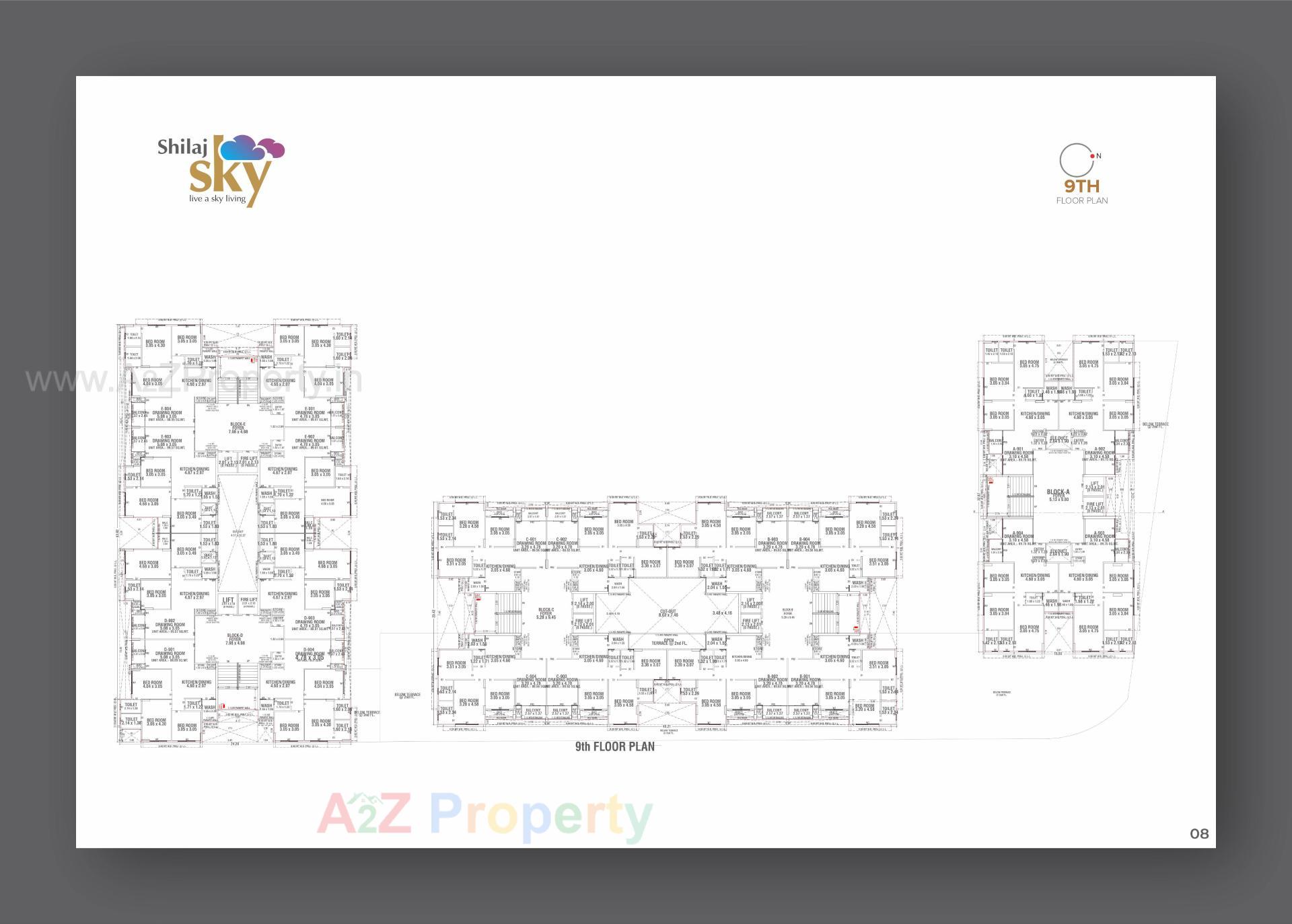 Layout of real estate project Shilaj Sky located at Shilaj, Ahmedabad, Gujarat
