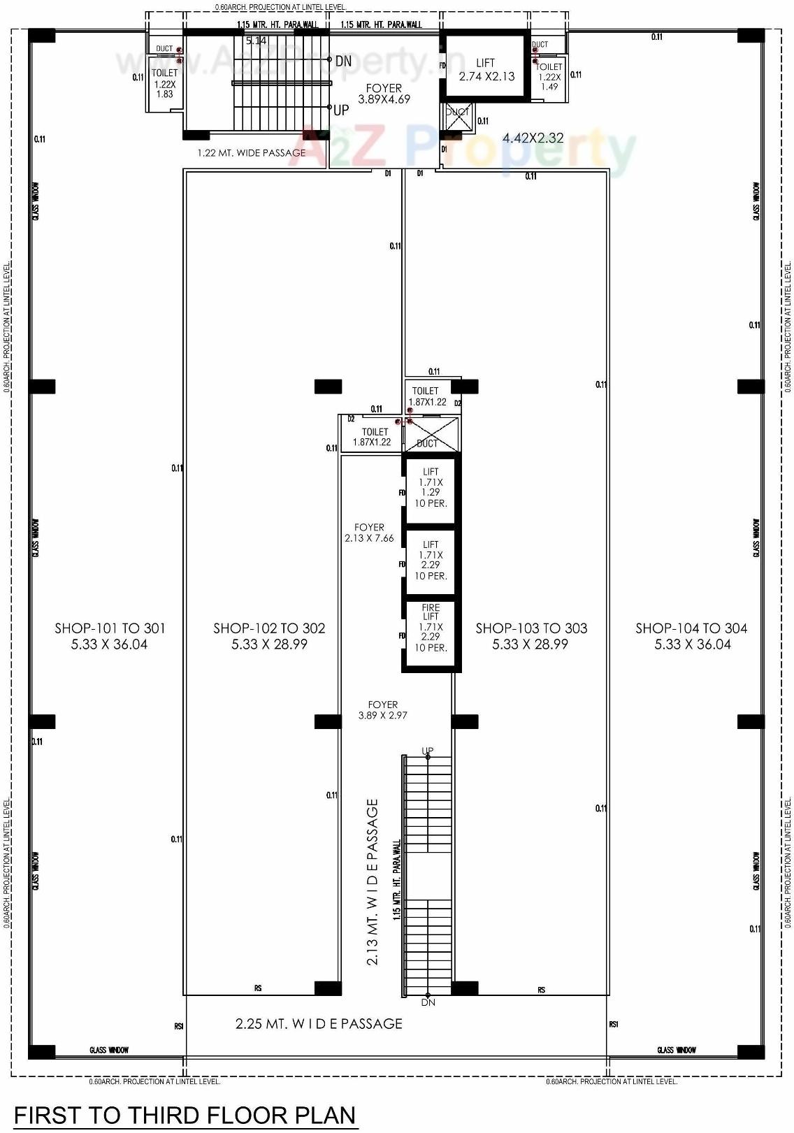 Layout of real estate project Shilp Corporate Park located at Bodakdev, Ahmedabad, Gujarat