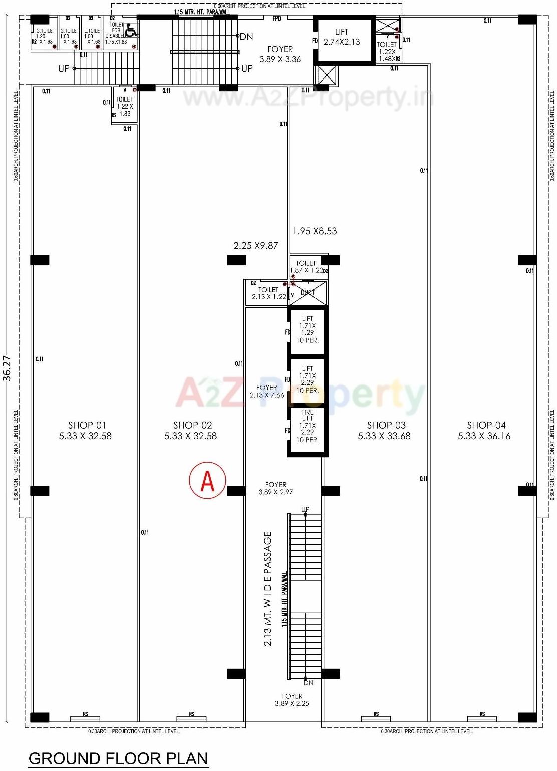 Layout of real estate project Shilp Corporate Park located at Bodakdev, Ahmedabad, Gujarat