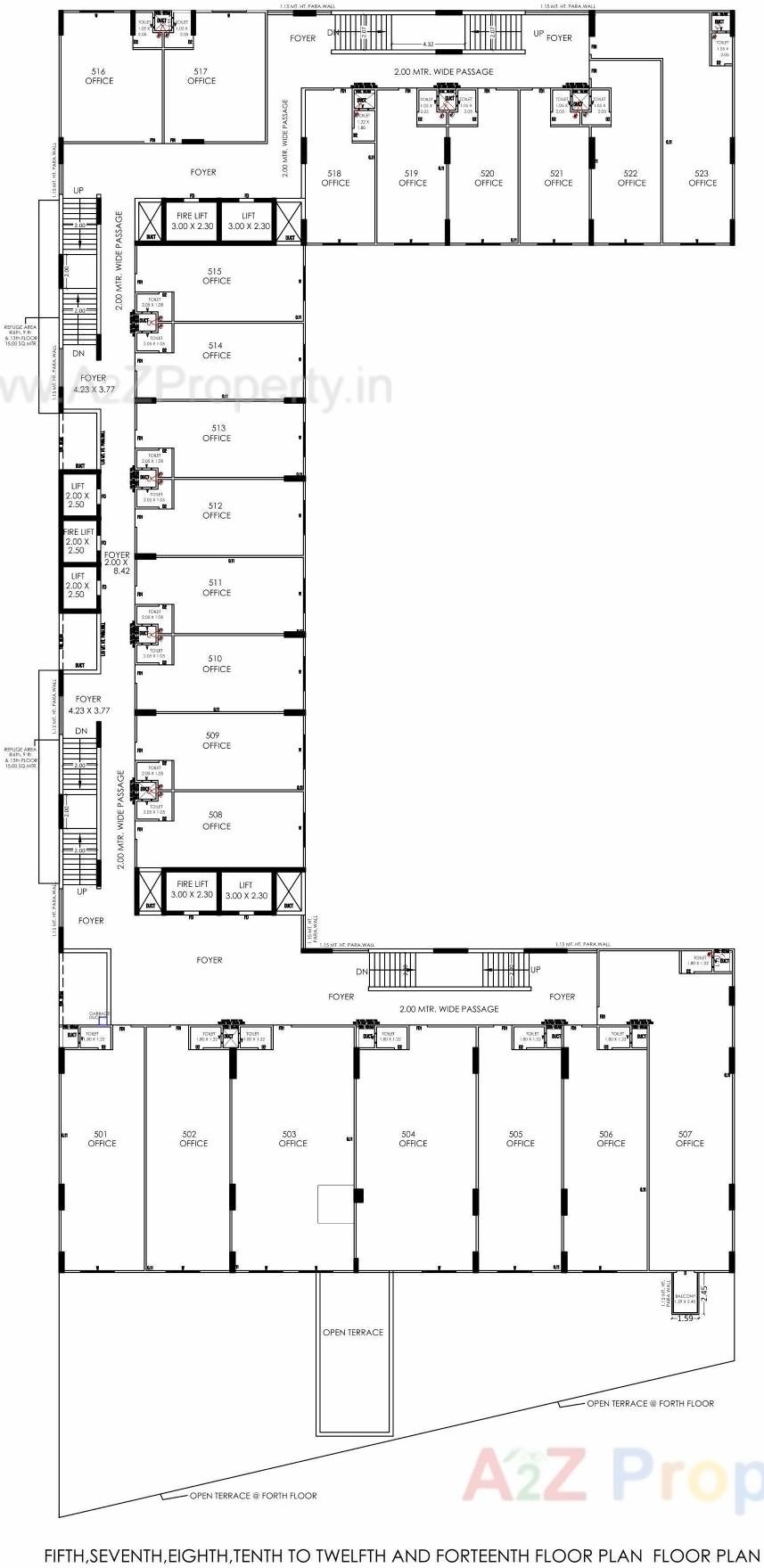 Layout of real estate project Shilp Epitome located at Bodakdev, Ahmedabad, Gujarat