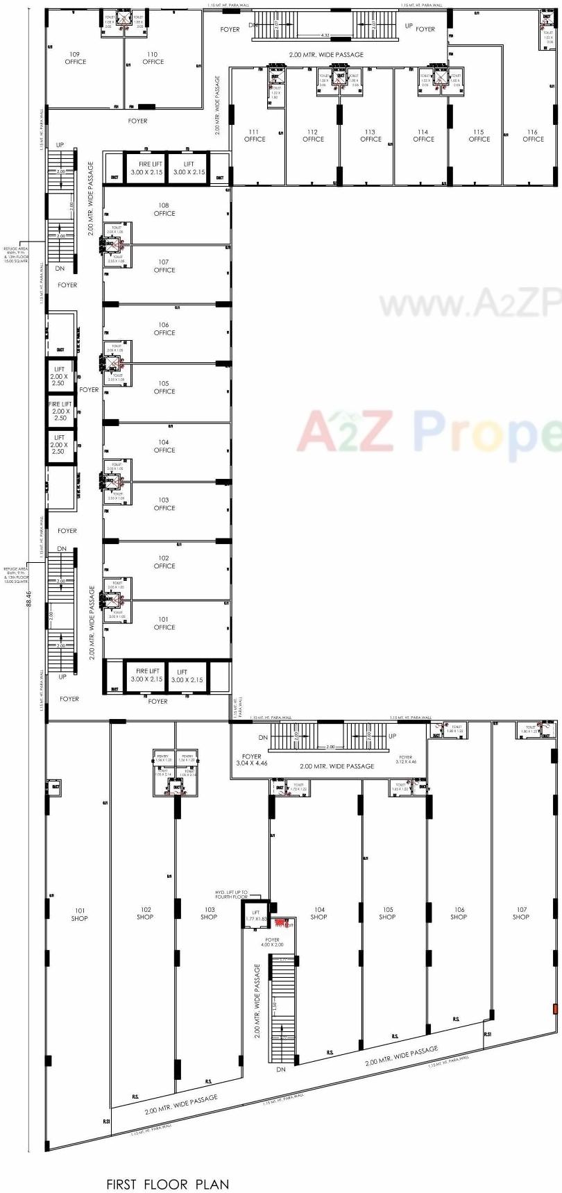 Layout of real estate project Shilp Epitome located at Bodakdev, Ahmedabad, Gujarat