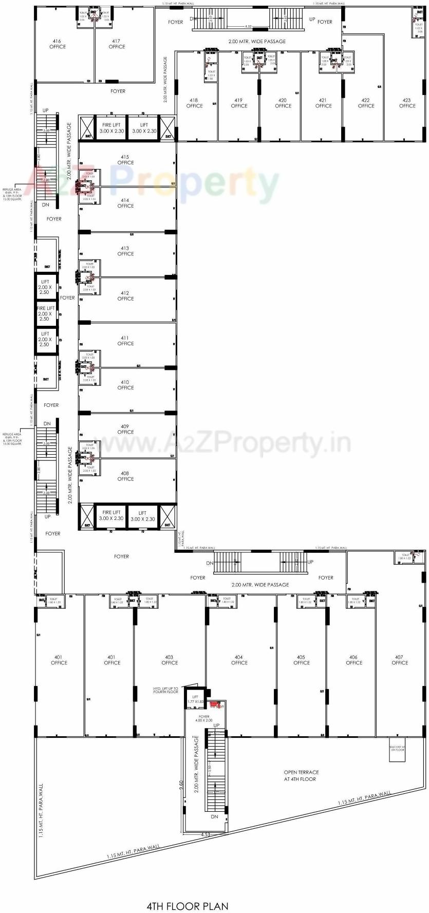 Layout of real estate project Shilp Epitome located at Bodakdev, Ahmedabad, Gujarat