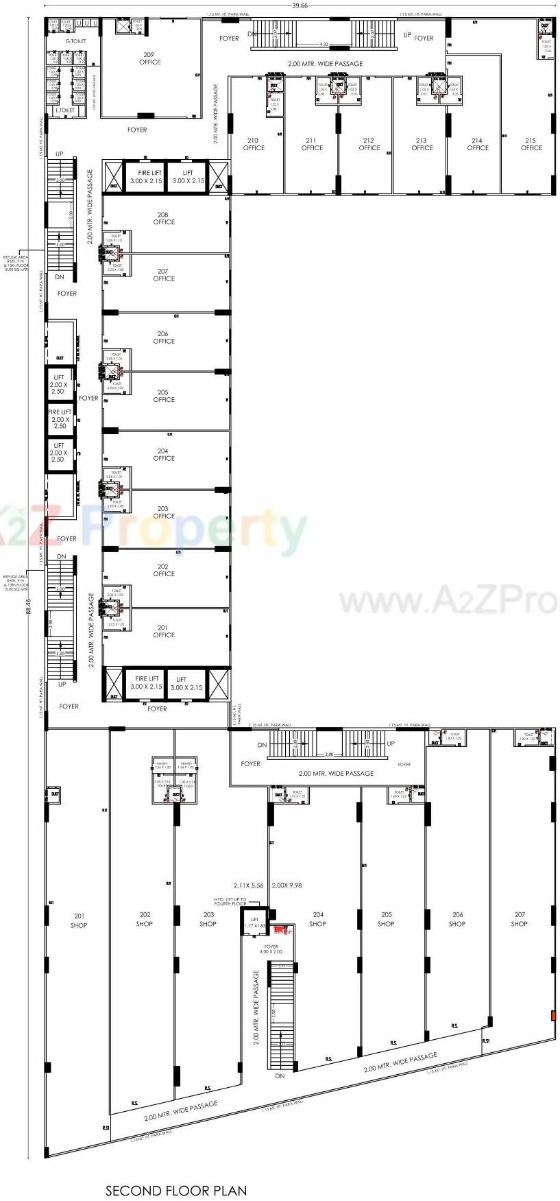Layout of real estate project Shilp Epitome located at Bodakdev, Ahmedabad, Gujarat