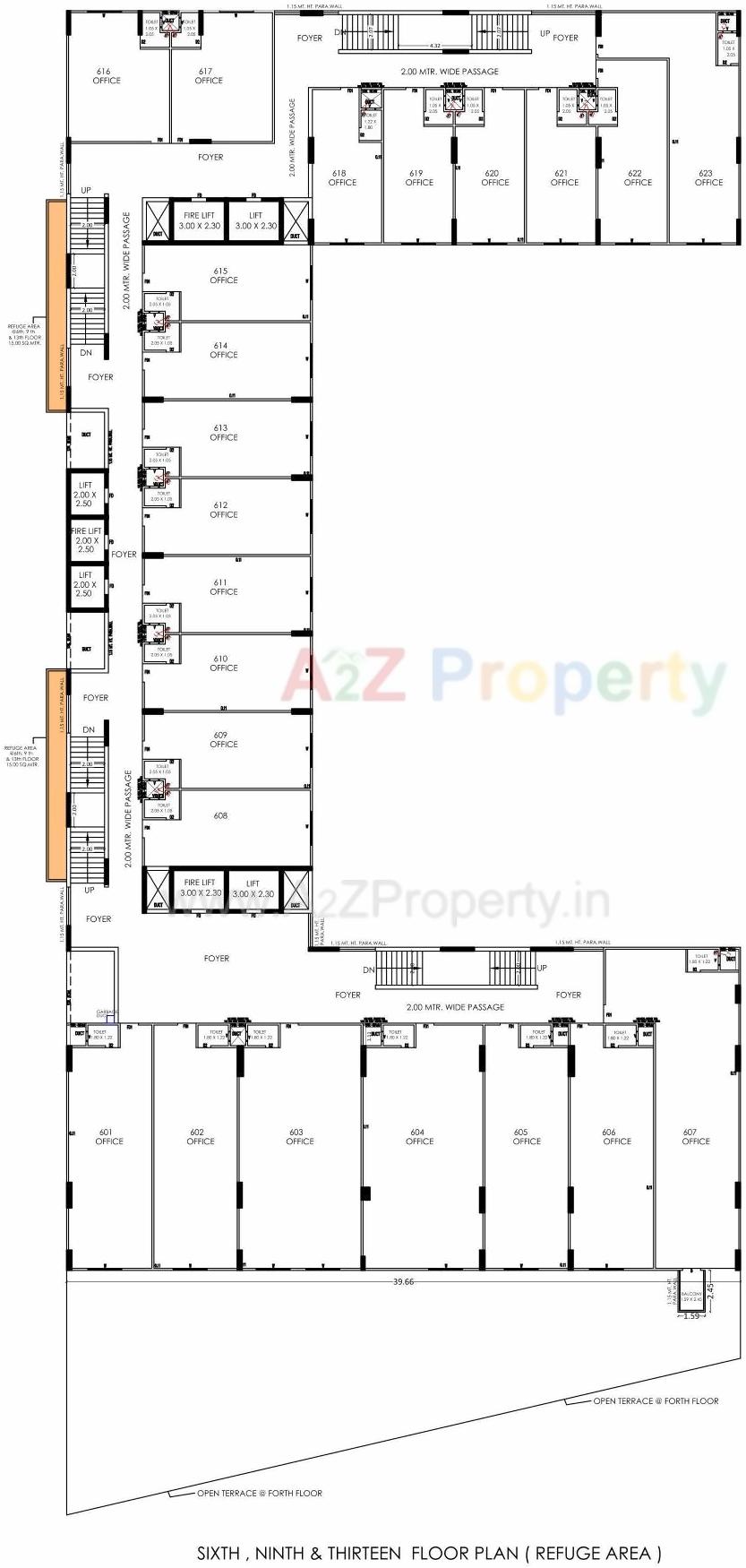 Layout of real estate project Shilp Epitome located at Bodakdev, Ahmedabad, Gujarat