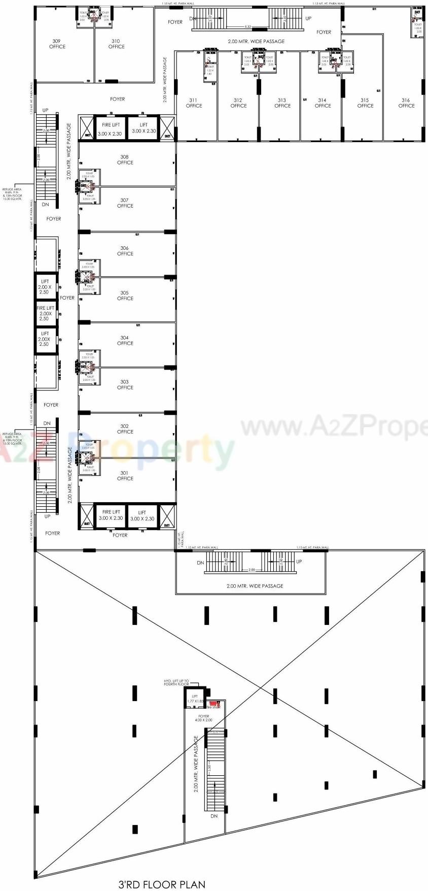 Layout of real estate project Shilp Epitome located at Bodakdev, Ahmedabad, Gujarat