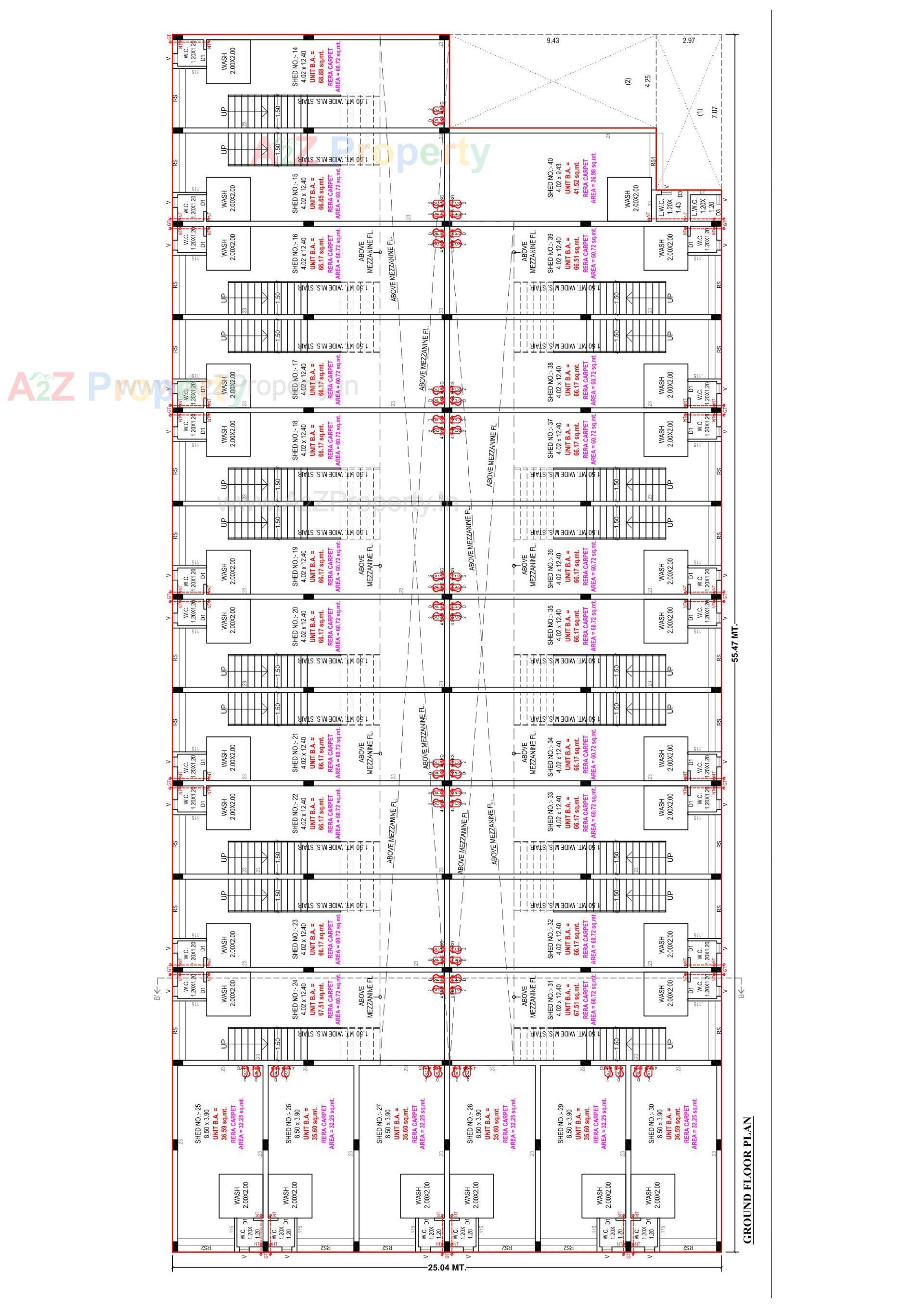 Layout of real estate project Shilp Govardhan Industrial Park located at Ahmedabad, Ahmedabad, Gujarat
