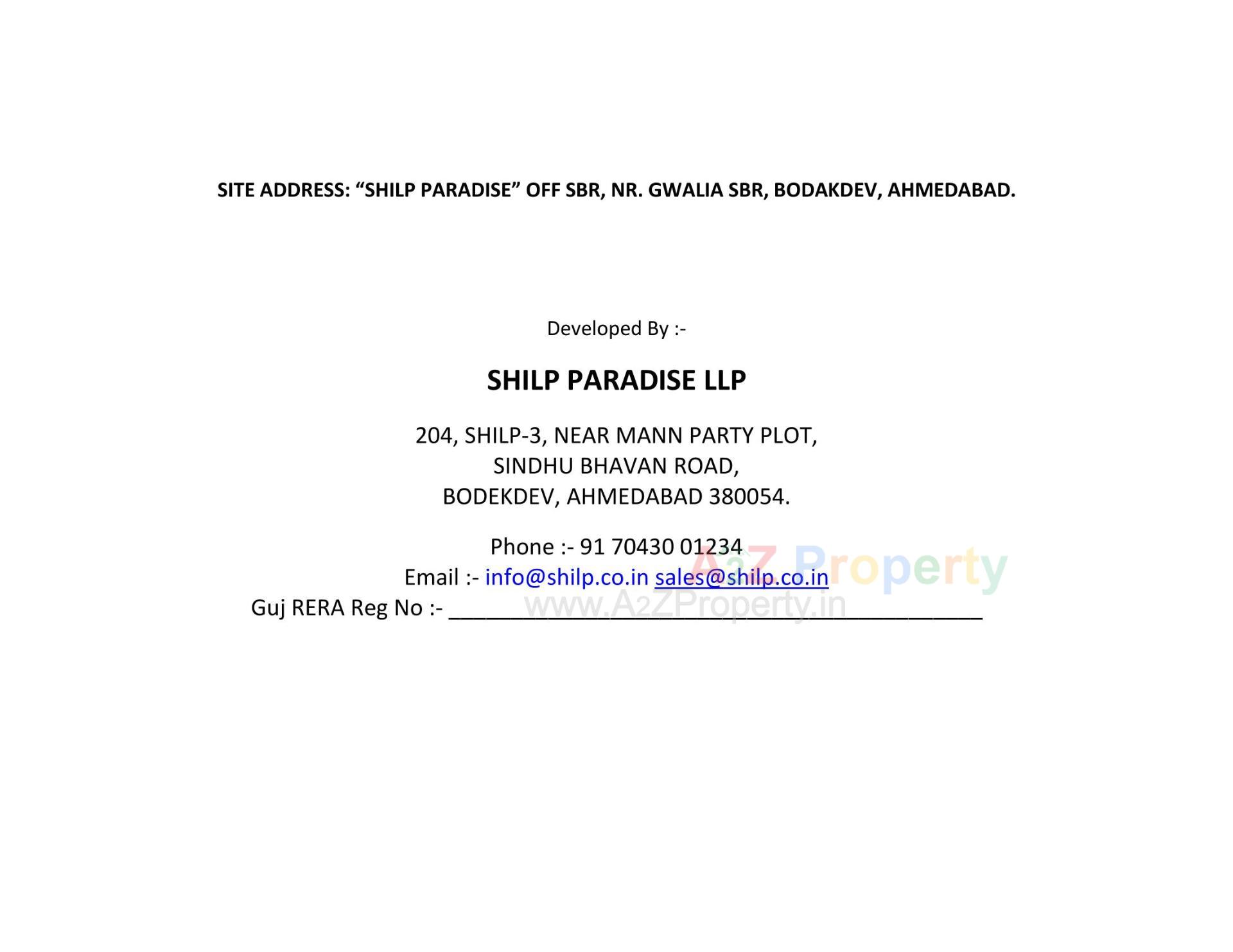  of real estate project Shilp Paradise located at Bodakdev, Ahmedabad, Gujarat