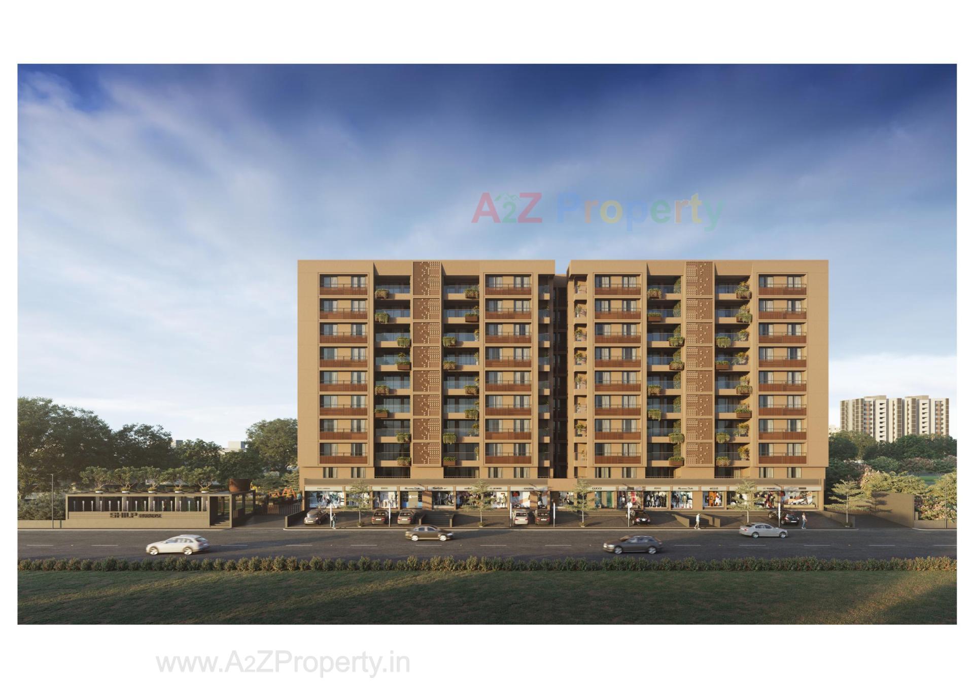 3D Elevation of real estate project Shilp Paradise located at Bodakdev, Ahmedabad, Gujarat