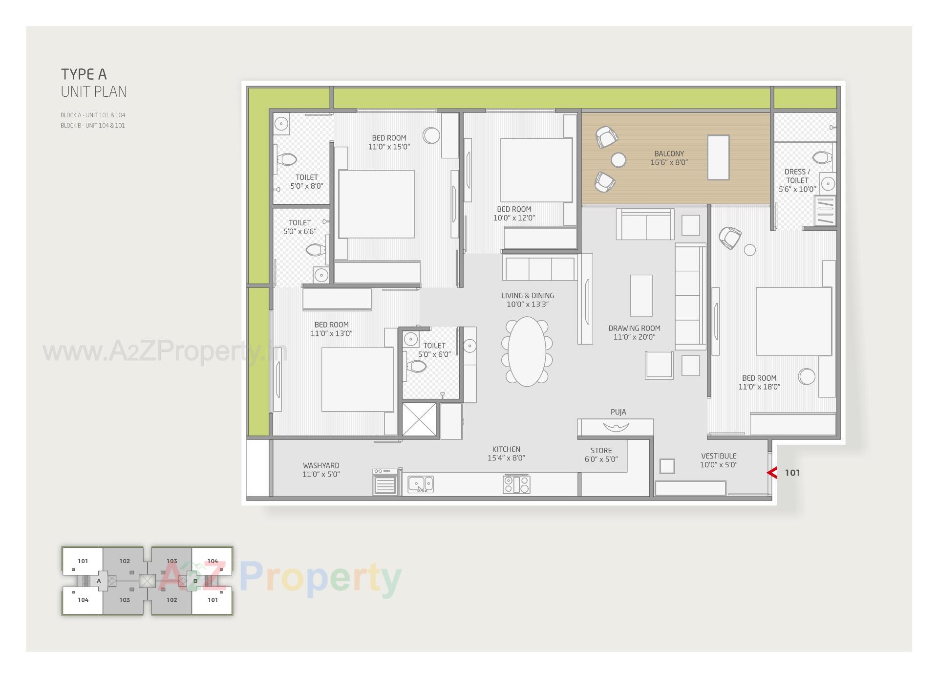 Layout of real estate project Shilp Paradise located at Bodakdev, Ahmedabad, Gujarat