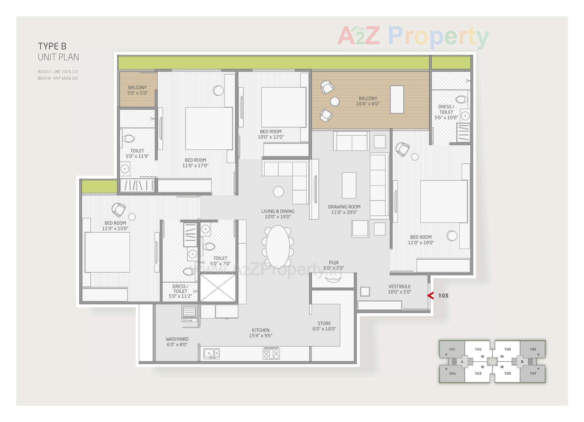 Layout of real estate project Shilp Paradise located at Bodakdev, Ahmedabad, Gujarat