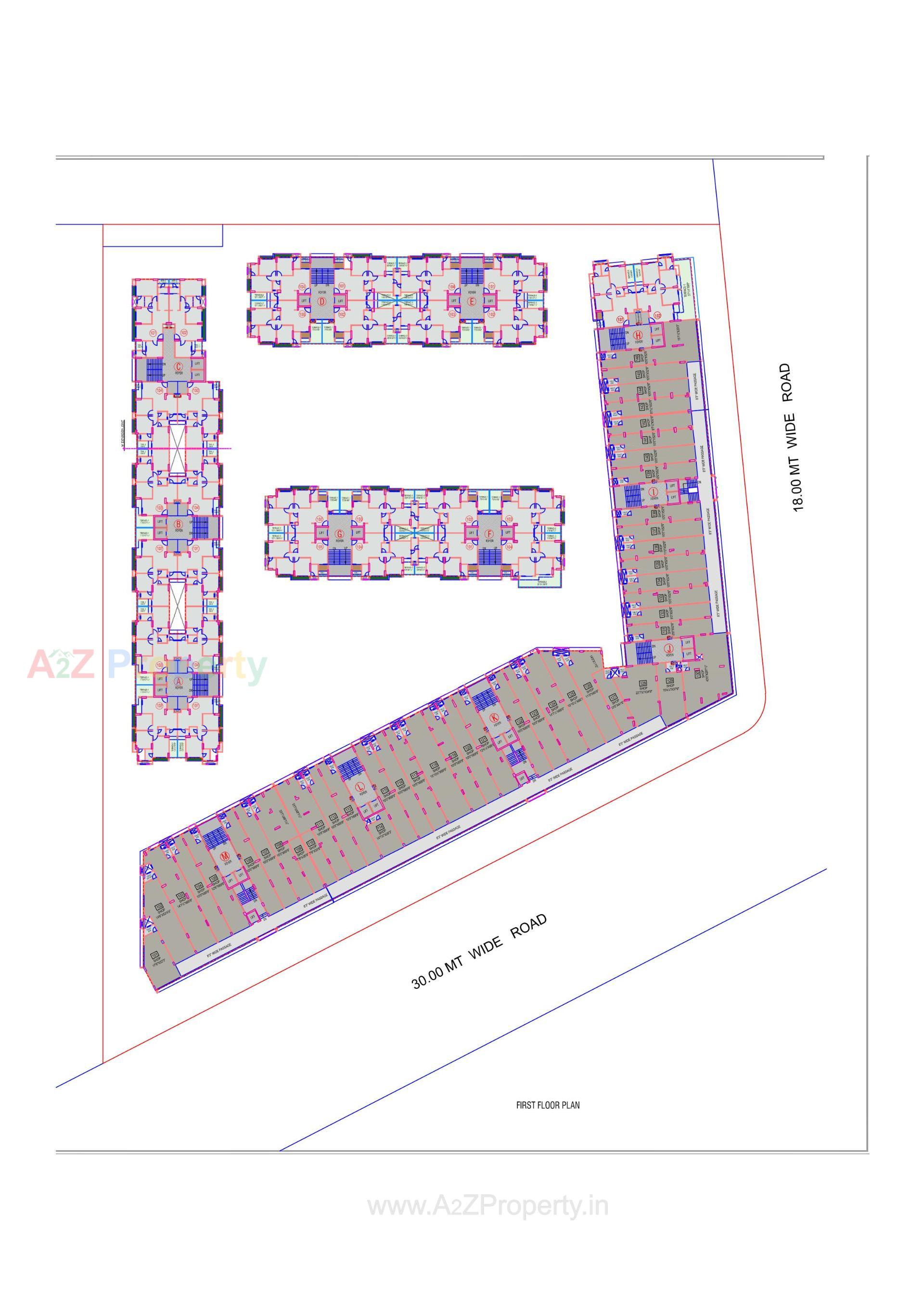 Layout of real estate project Shilp Revanta located at Shela, Ahmedabad, Gujarat