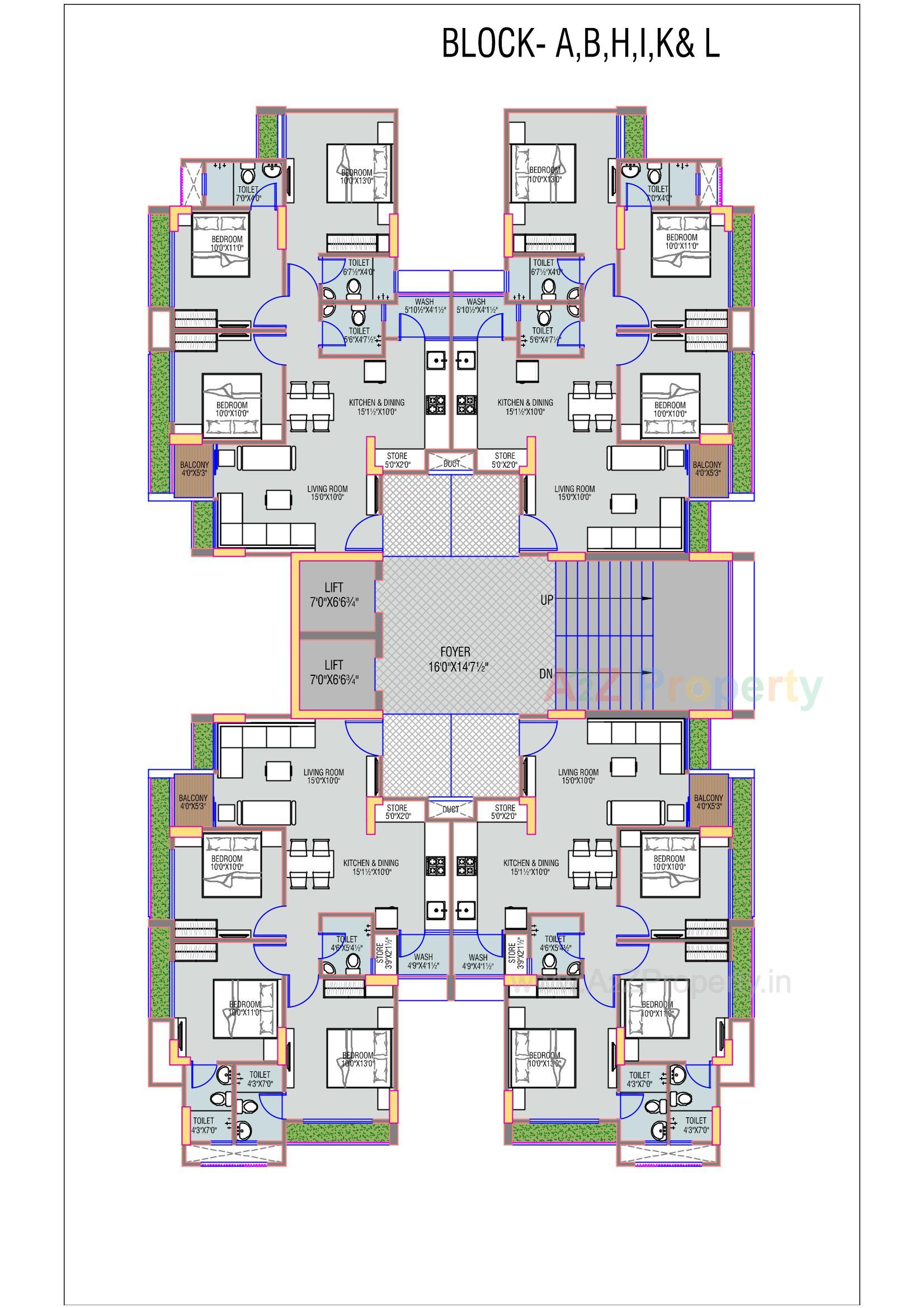 Layout of real estate project Shilp Revanta located at Shela, Ahmedabad, Gujarat