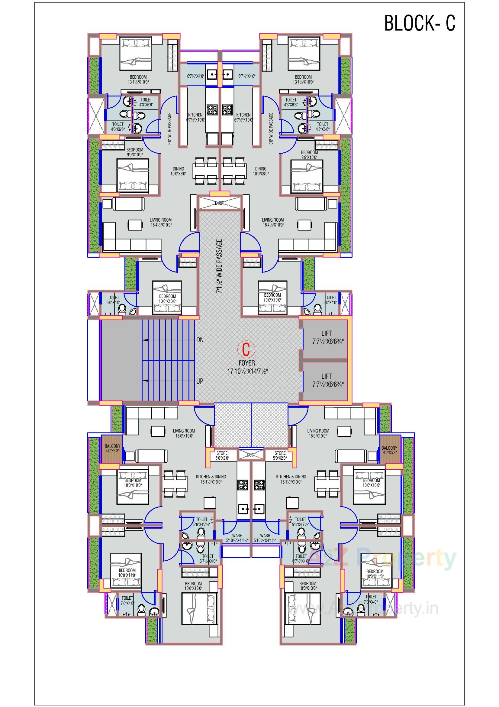 Layout of real estate project Shilp Revanta located at Shela, Ahmedabad, Gujarat