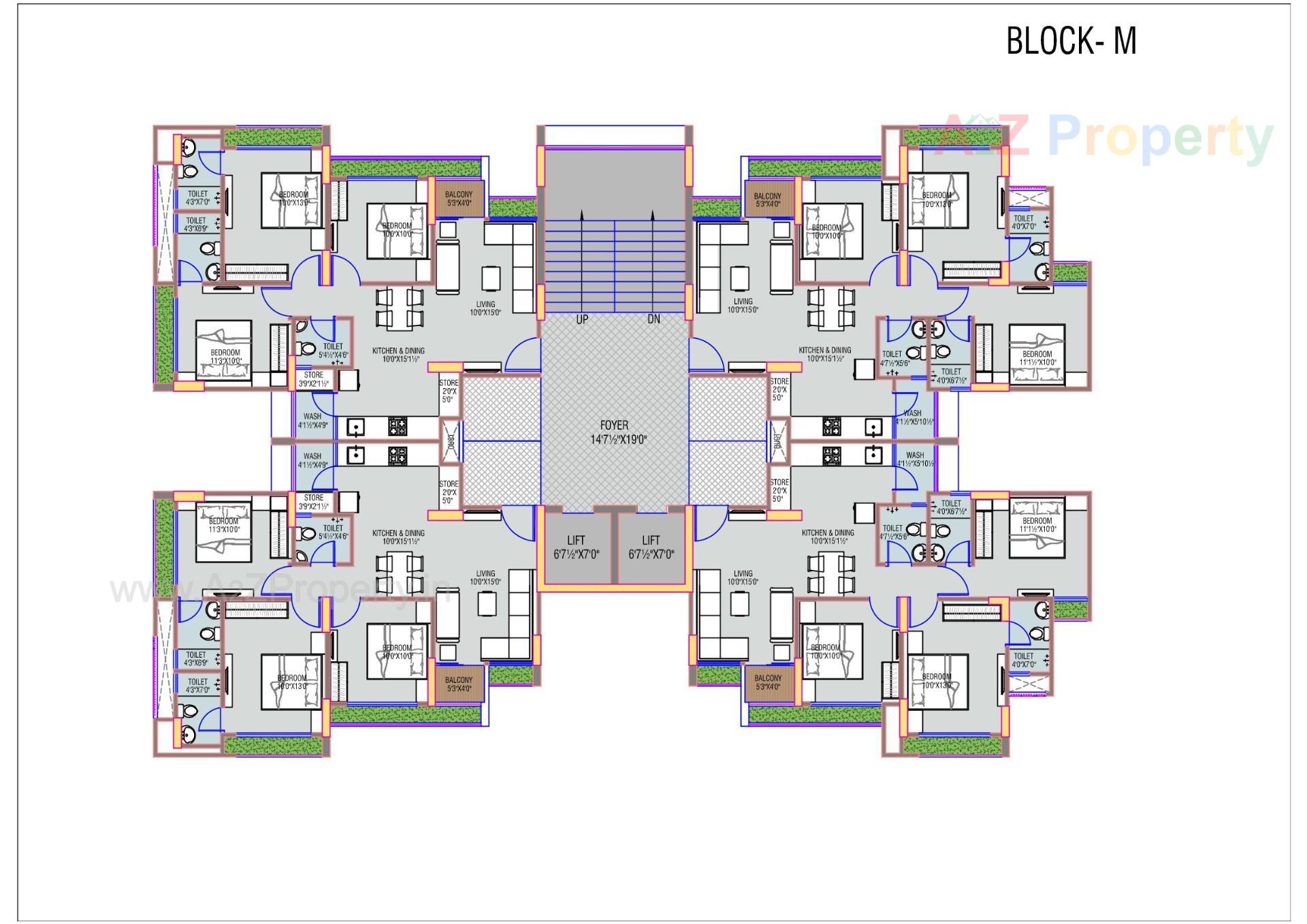 Layout of real estate project Shilp Revanta located at Shela, Ahmedabad, Gujarat