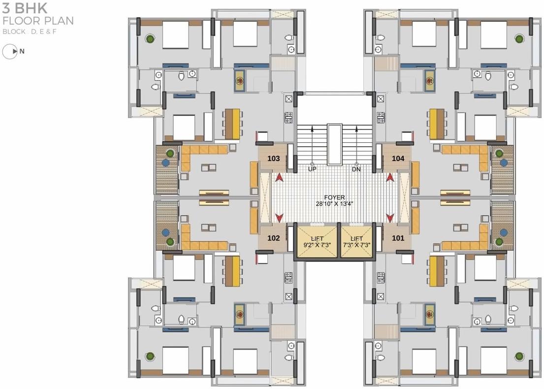 Layout of real estate project Shilp  Shaligram located at Vastrapur, Ahmedabad, Gujarat