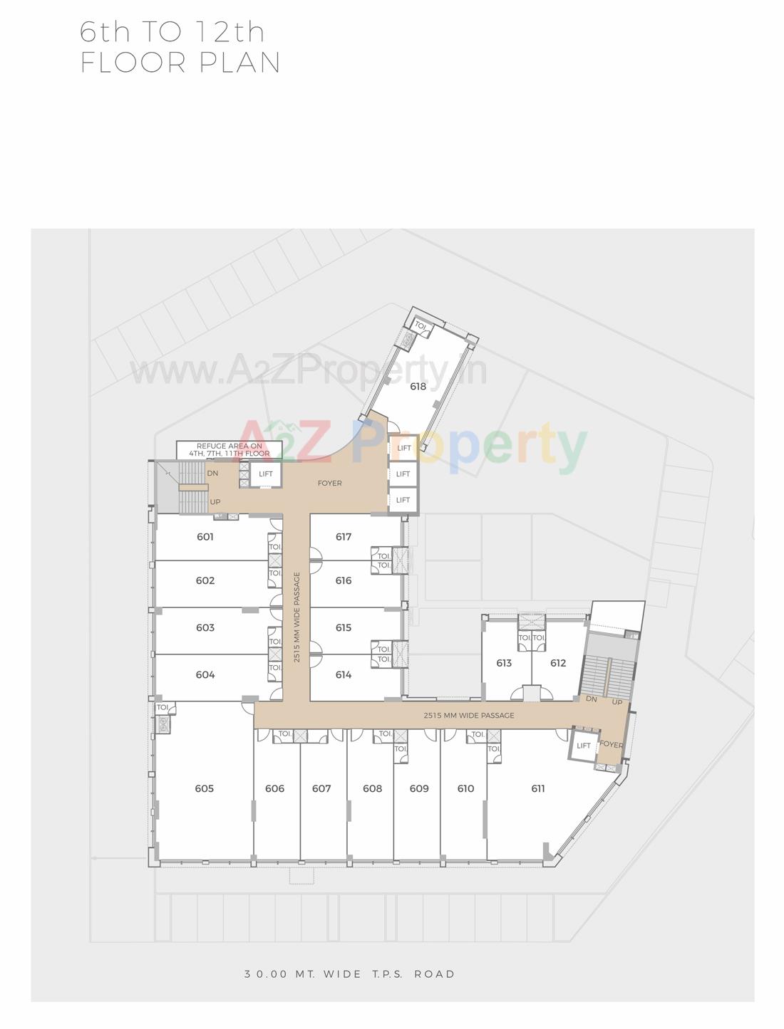 3D Elevation of real estate project Shilp Zaveri located at Jodhpur, Ahmedabad, Gujarat