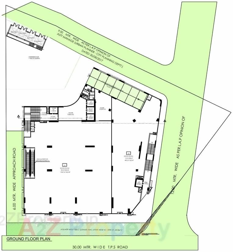 Layout of real estate project Shilp Zaveri located at Jodhpur, Ahmedabad, Gujarat