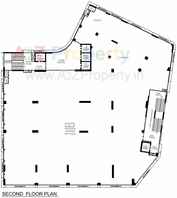 Layout of real estate project Shilp Zaveri located at Jodhpur, Ahmedabad, Gujarat