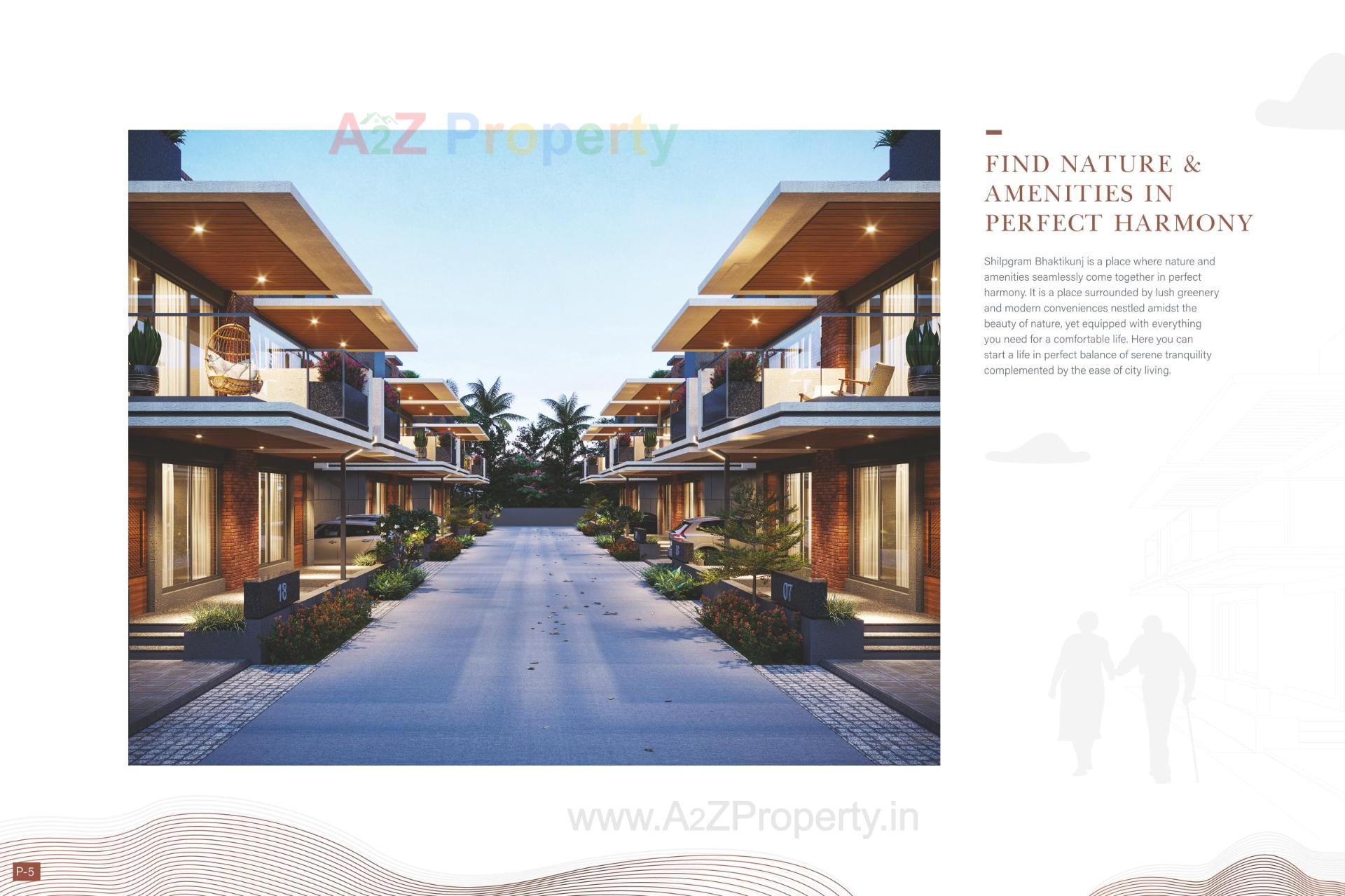 3D Elevation of real estate project Shilpgram Bhaktikunj located at Bilasiya, Ahmedabad, Gujarat