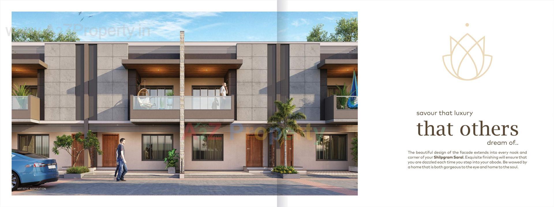 3D Elevation of real estate project Shilpgram Saral located at Hanspura, Ahmedabad, Gujarat