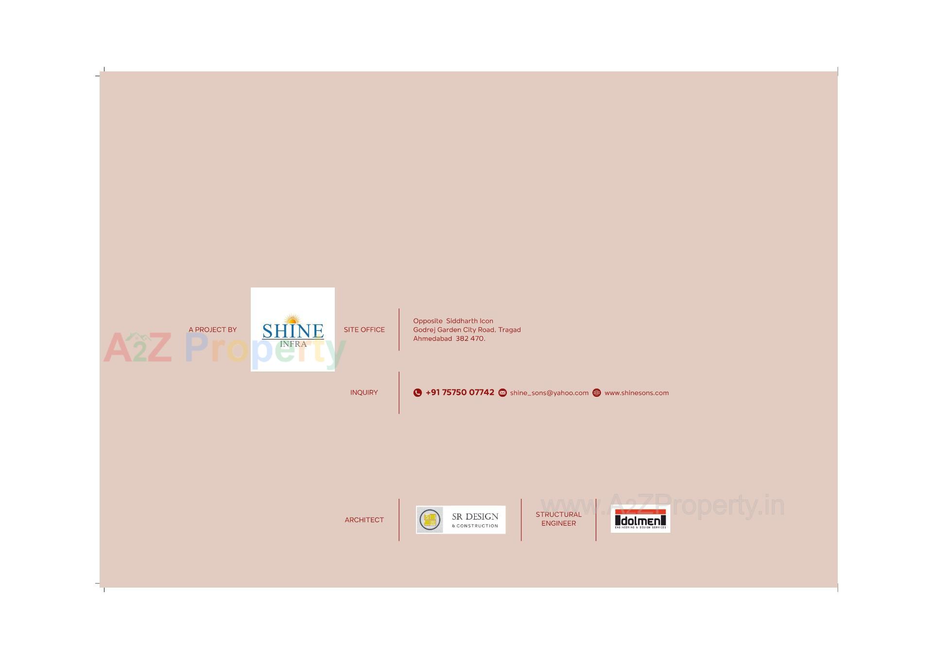  of real estate project Shine Swasti located at Tragad, Ahmedabad, Gujarat