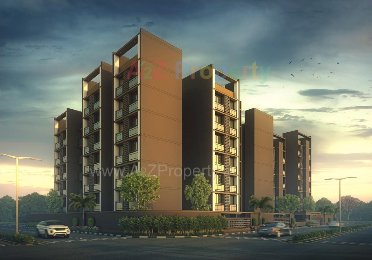 3D Elevation of real estate project Shiv Aspire located at Bopal, Ahmedabad, Gujarat