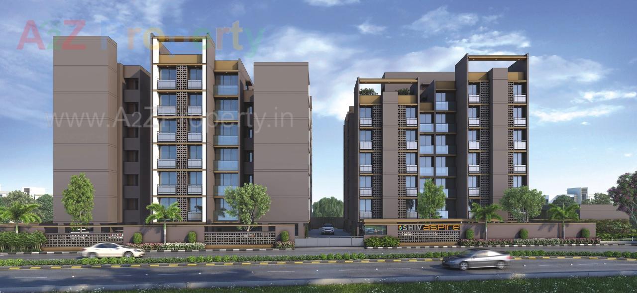 3D Elevation of real estate project Shiv Aspire located at Bopal, Ahmedabad, Gujarat