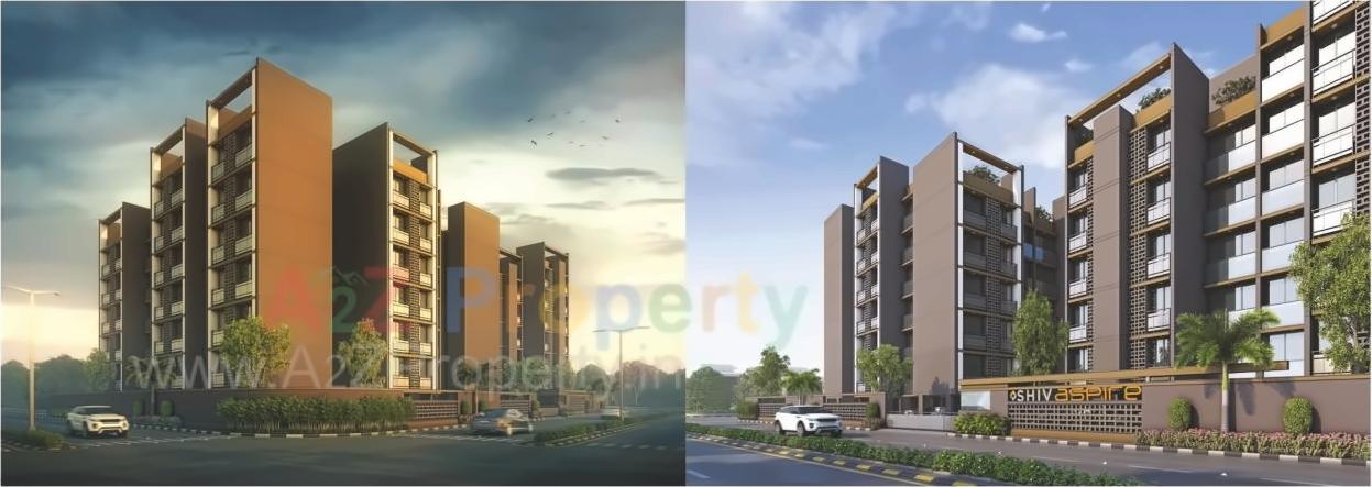 3D Elevation of real estate project Shiv Aspire located at Bopal, Ahmedabad, Gujarat
