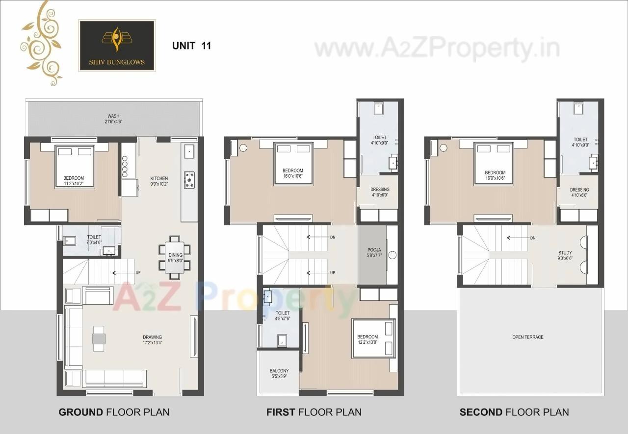 Layout of real estate project Shiv Bunglows located at Singrva, Ahmedabad, Gujarat