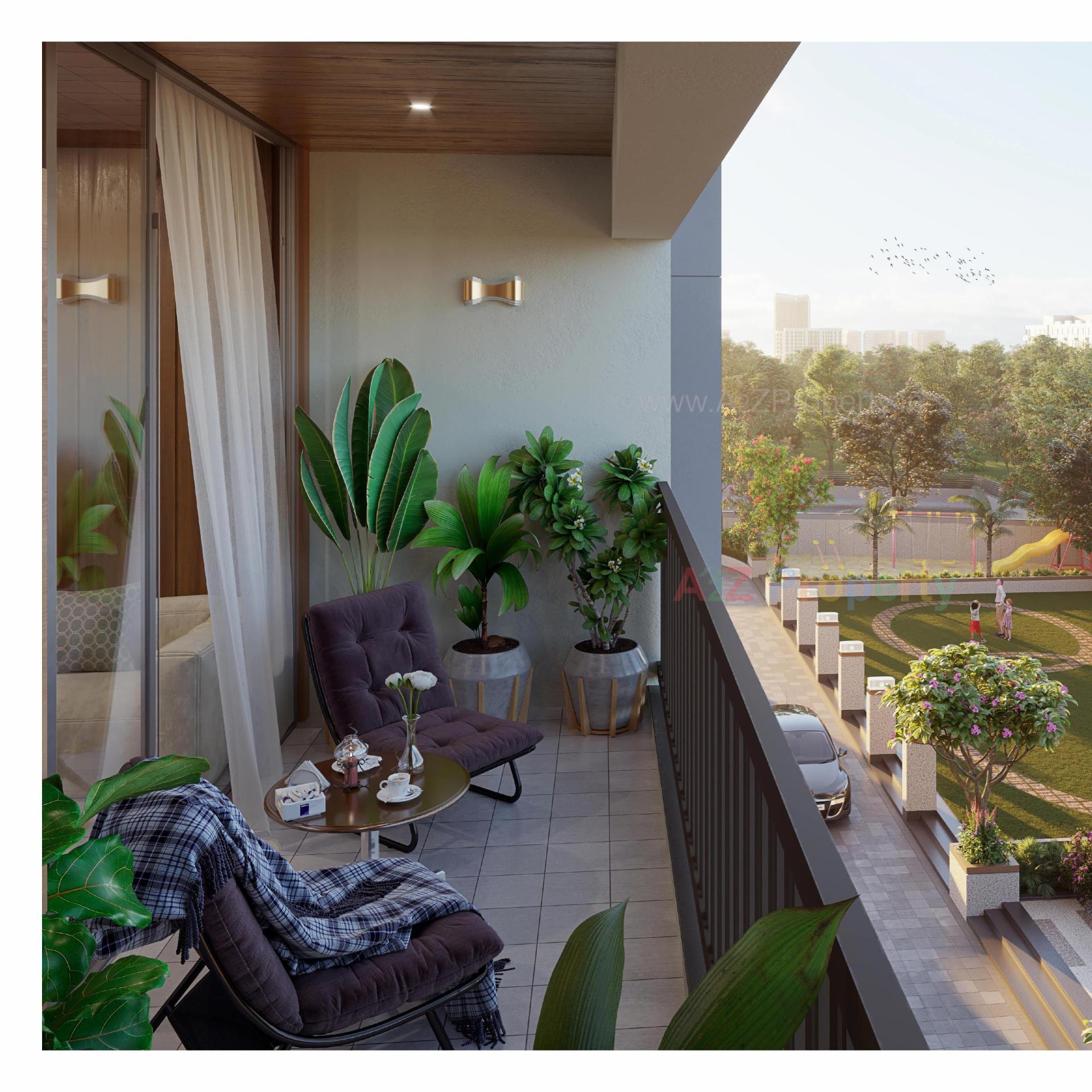 3D Elevation of real estate project Shiv Ganesh located at Khodiyar, Ahmedabad, Gujarat