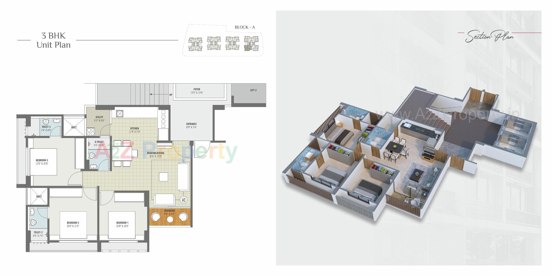 Layout of real estate project Shiv Ganesh located at Khodiyar, Ahmedabad, Gujarat