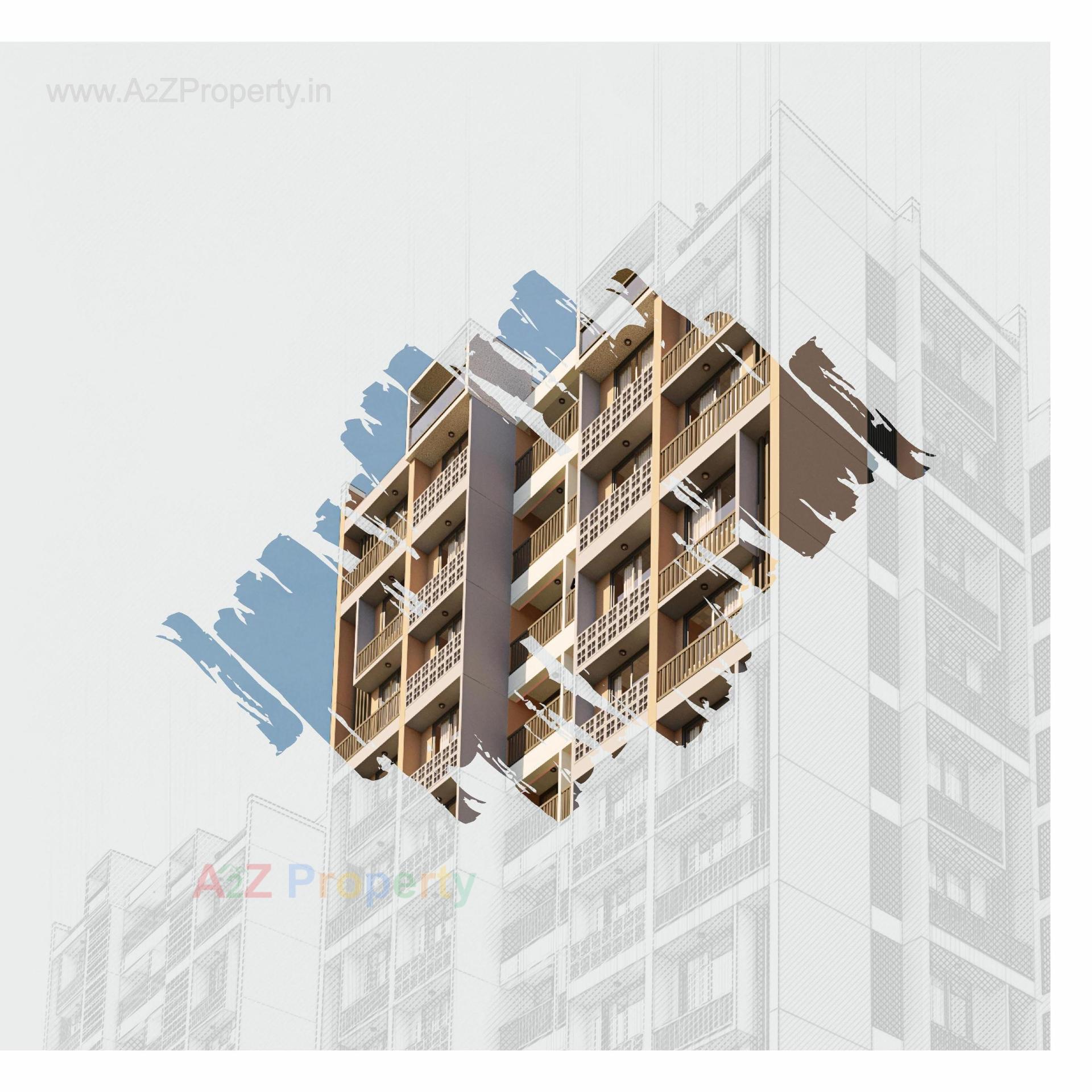 3D Elevation of real estate project Shiv Ganesh located at Khodiyar, Ahmedabad, Gujarat