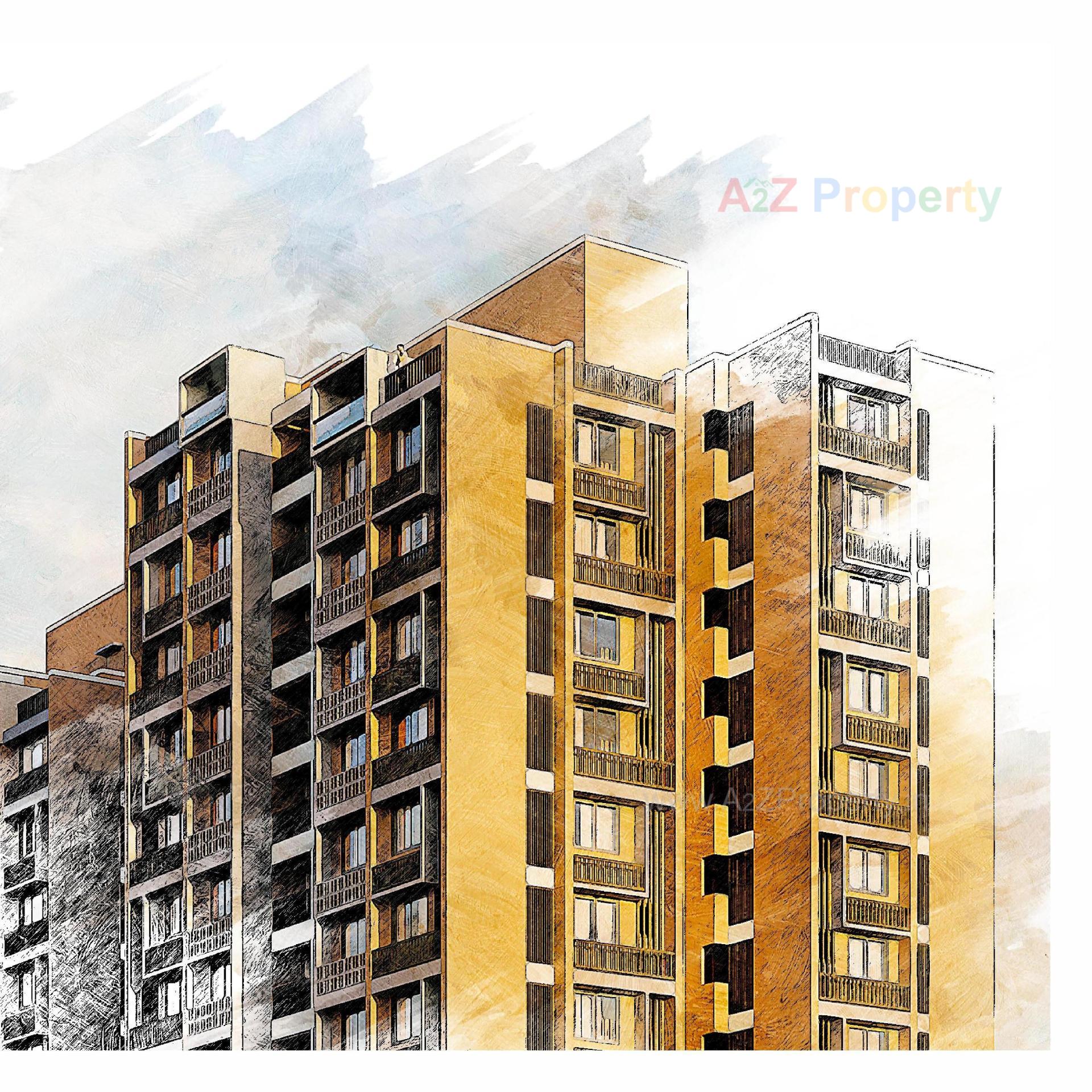 3D Elevation of real estate project Shiv Ganesh located at Khodiyar, Ahmedabad, Gujarat