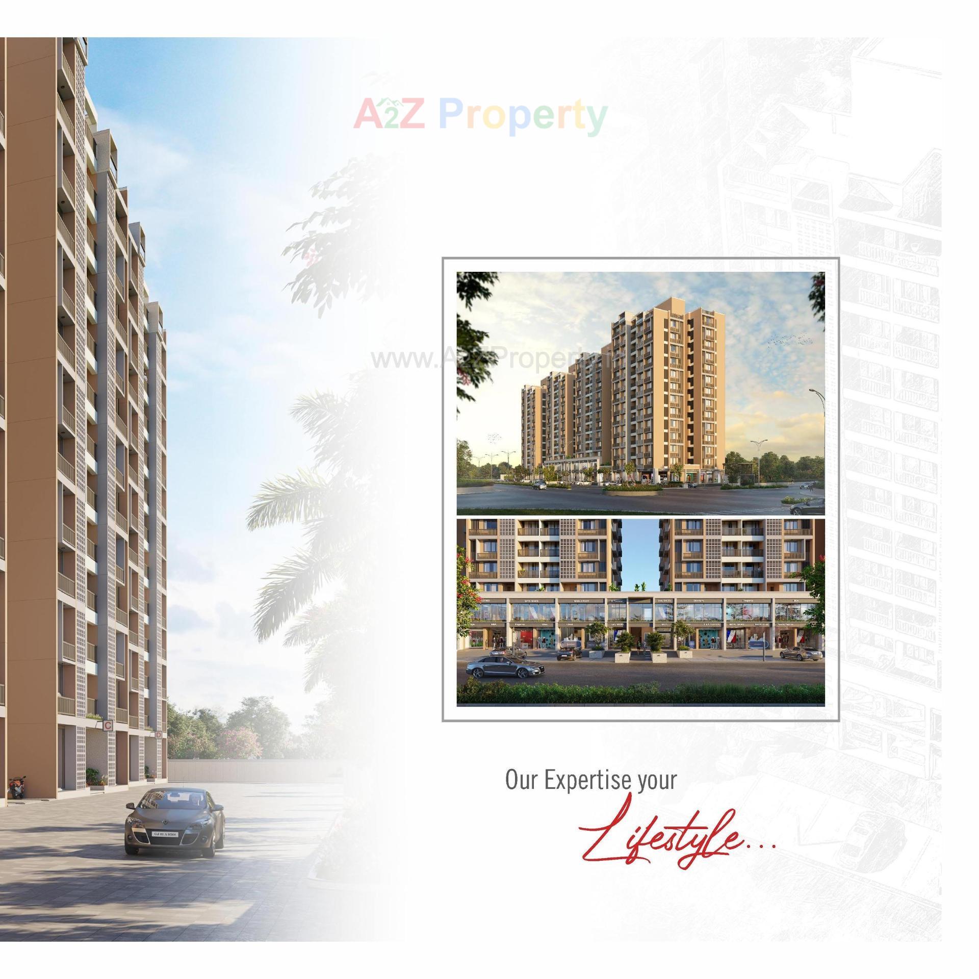 3D Elevation of real estate project Shiv Ganesh located at Khodiyar, Ahmedabad, Gujarat