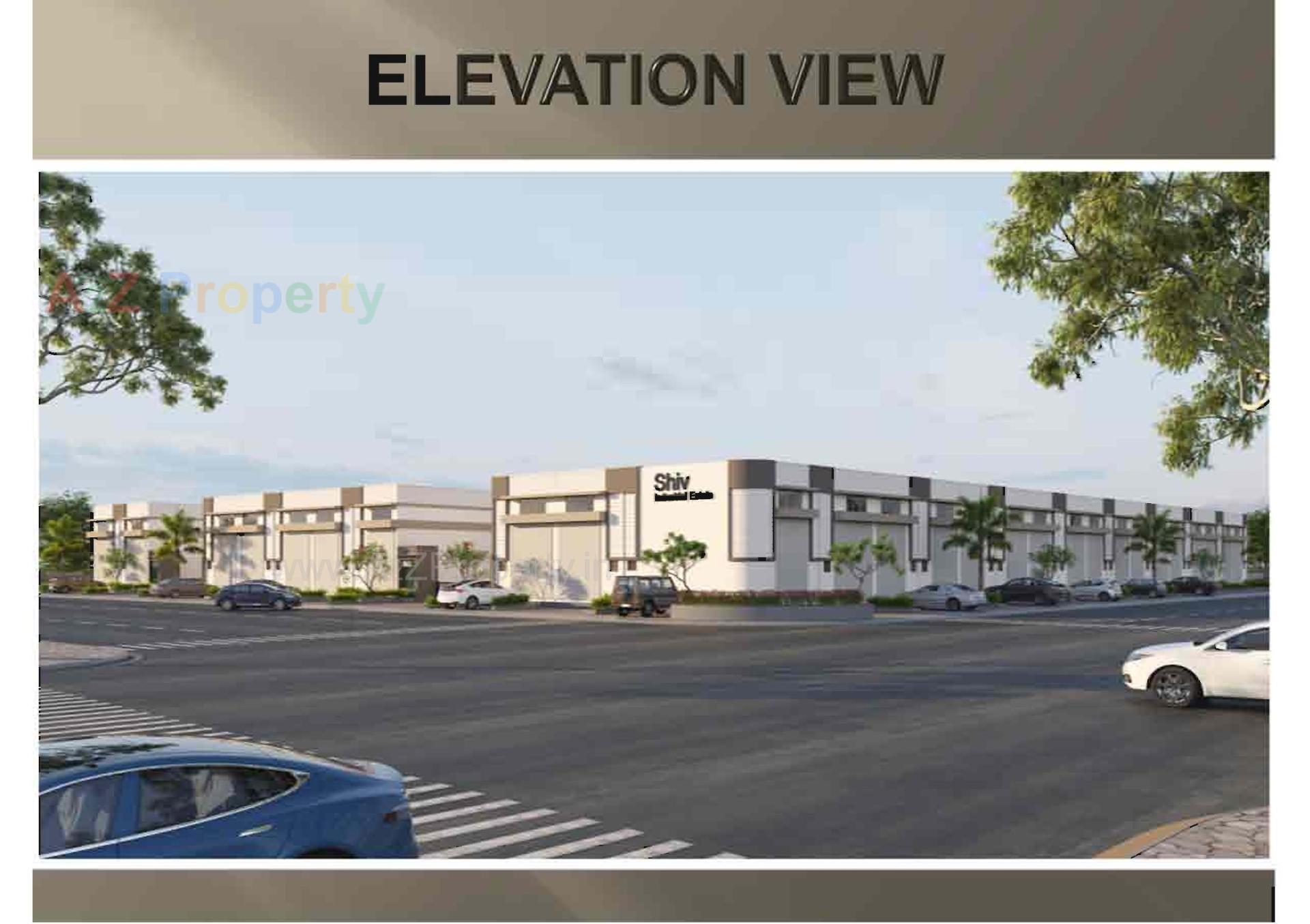 3D Elevation of real estate project Shiv Industrial Estate located at Kathwada, Ahmedabad, Gujarat