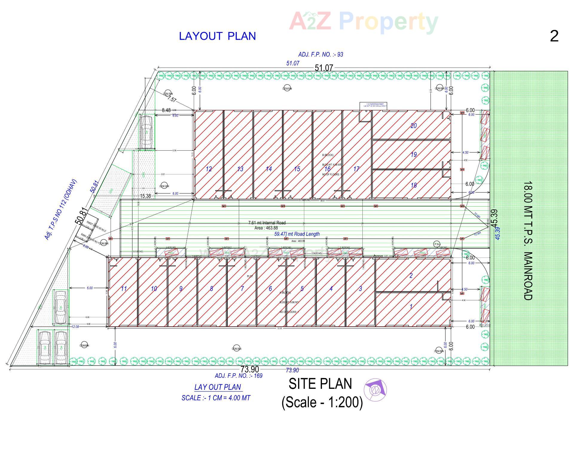 Layout of real estate project Shiv Krupa Industrial Estate located at Singarva, Ahmedabad, Gujarat