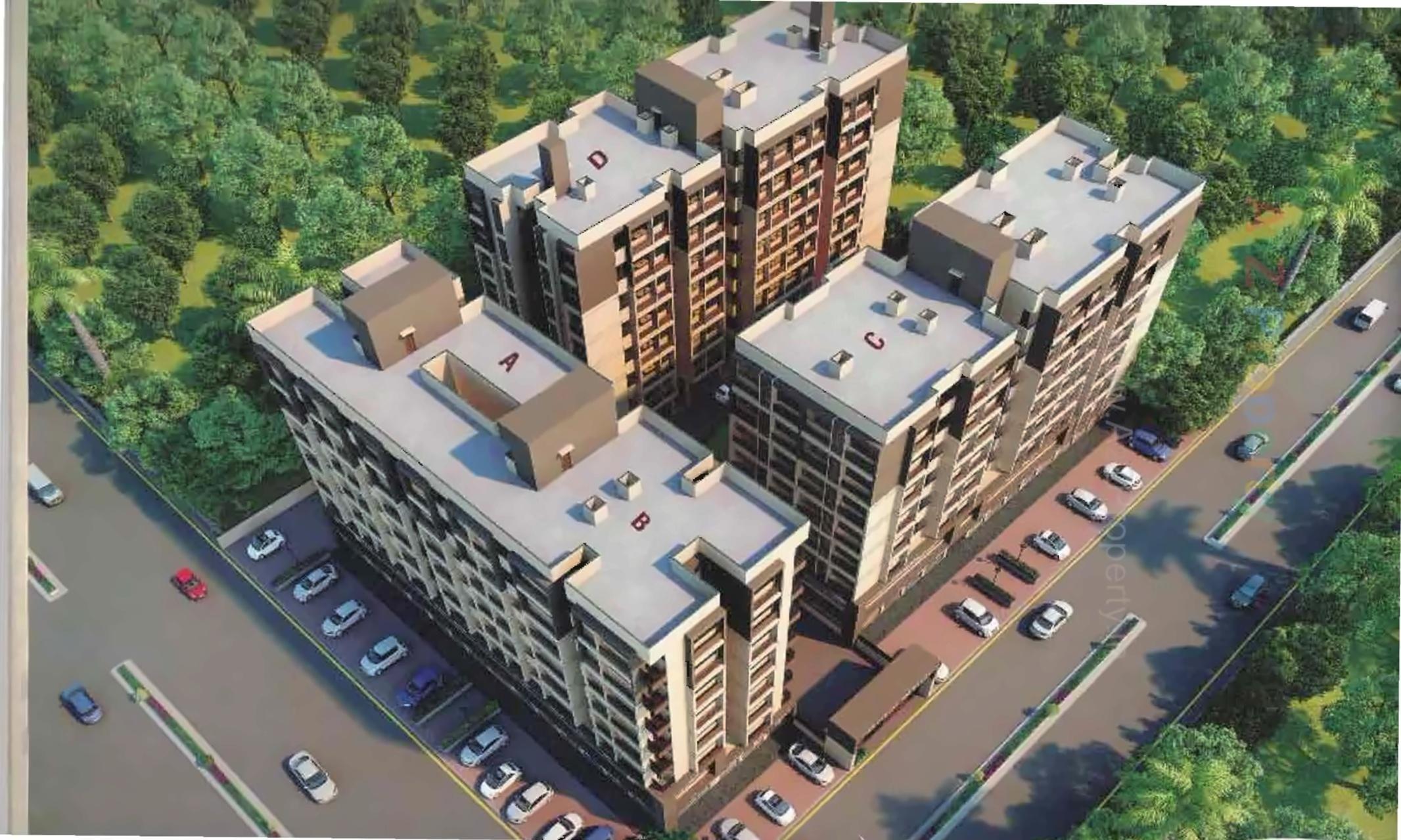 3D Elevation of real estate project Shiv Krupa Residency located at Vatva, Ahmedabad, Gujarat