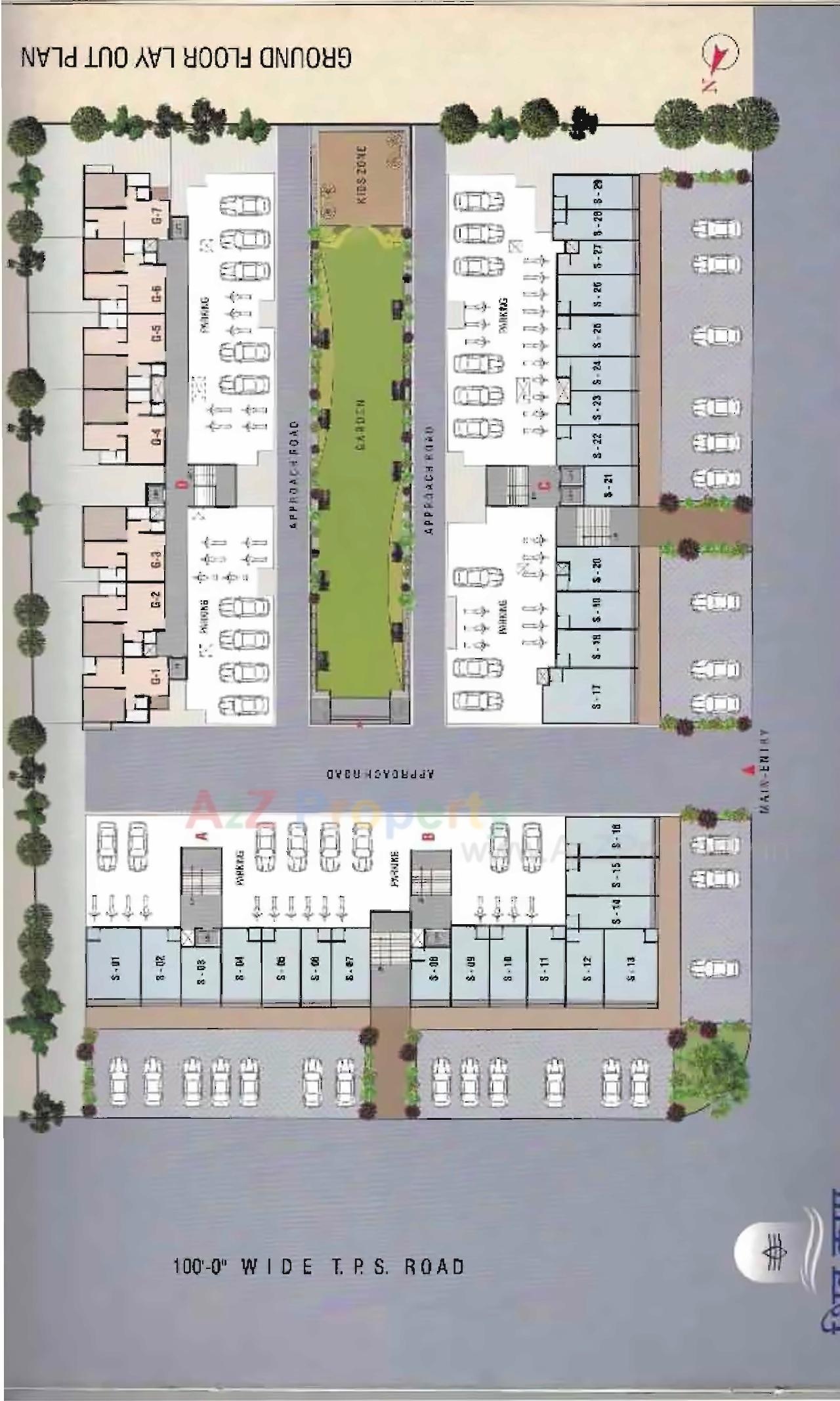 Layout of real estate project Shiv Krupa Residency located at Vatva, Ahmedabad, Gujarat
