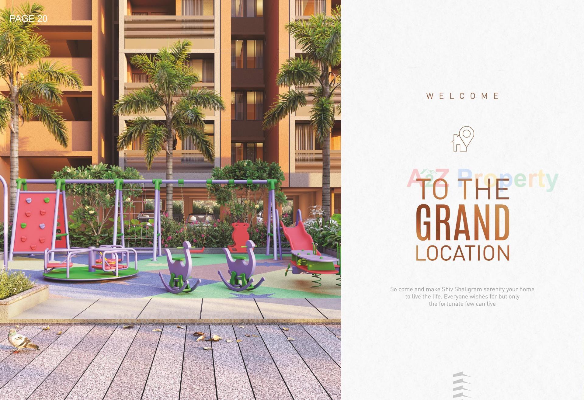 3D Elevation of real estate project Shiv Shaligram Serenity located at Chandlodiya, Ahmedabad, Gujarat