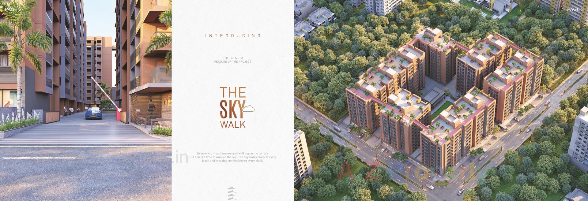 3D Elevation of real estate project Shiv Shaligram Serenity located at Chandlodiya, Ahmedabad, Gujarat