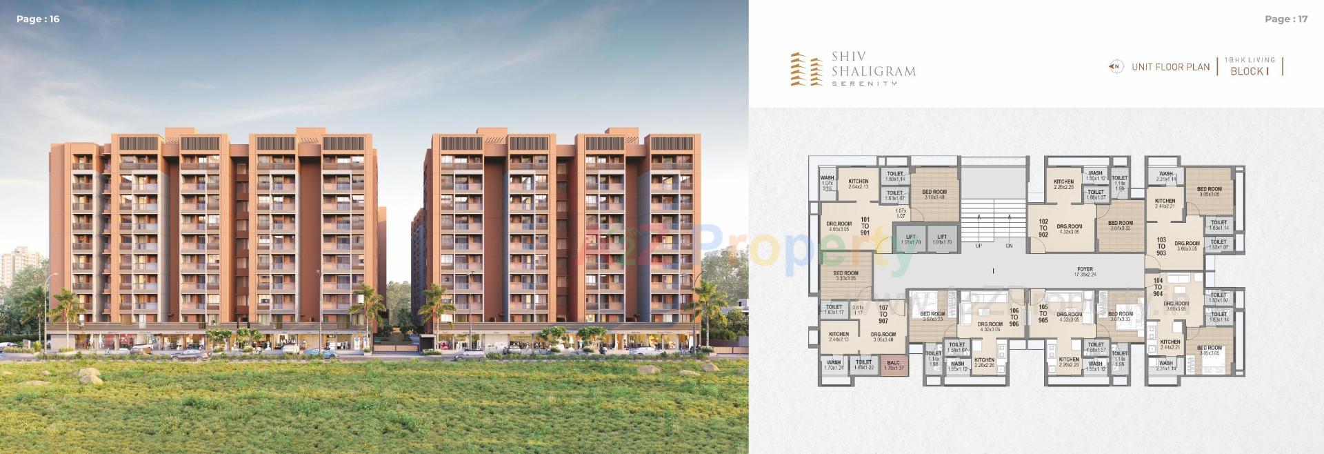 Layout of real estate project Shiv Shaligram Serenity located at Chandlodiya, Ahmedabad, Gujarat