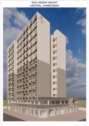Elevation of real estate project Shiv Siddhi Height located at Vastral, Ahmedabad, Gujarat