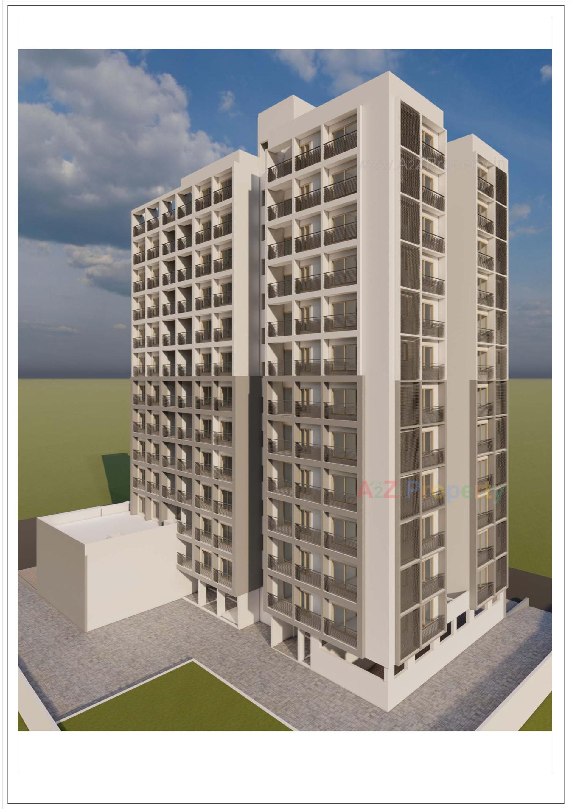 3D Elevation of real estate project Shiv Siddhi Height located at Vastral, Ahmedabad, Gujarat
