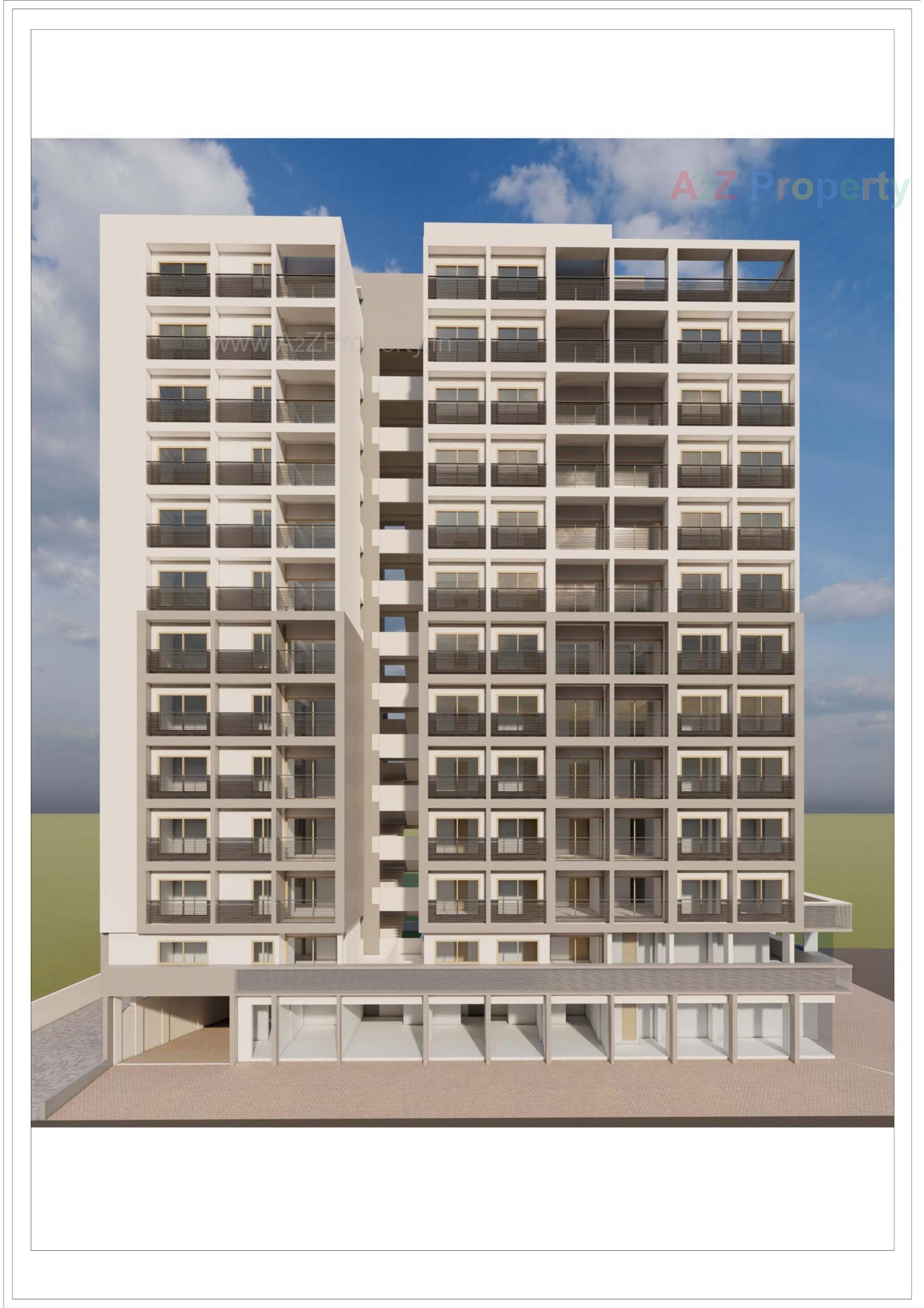 3D Elevation of real estate project Shiv Siddhi Height located at Vastral, Ahmedabad, Gujarat