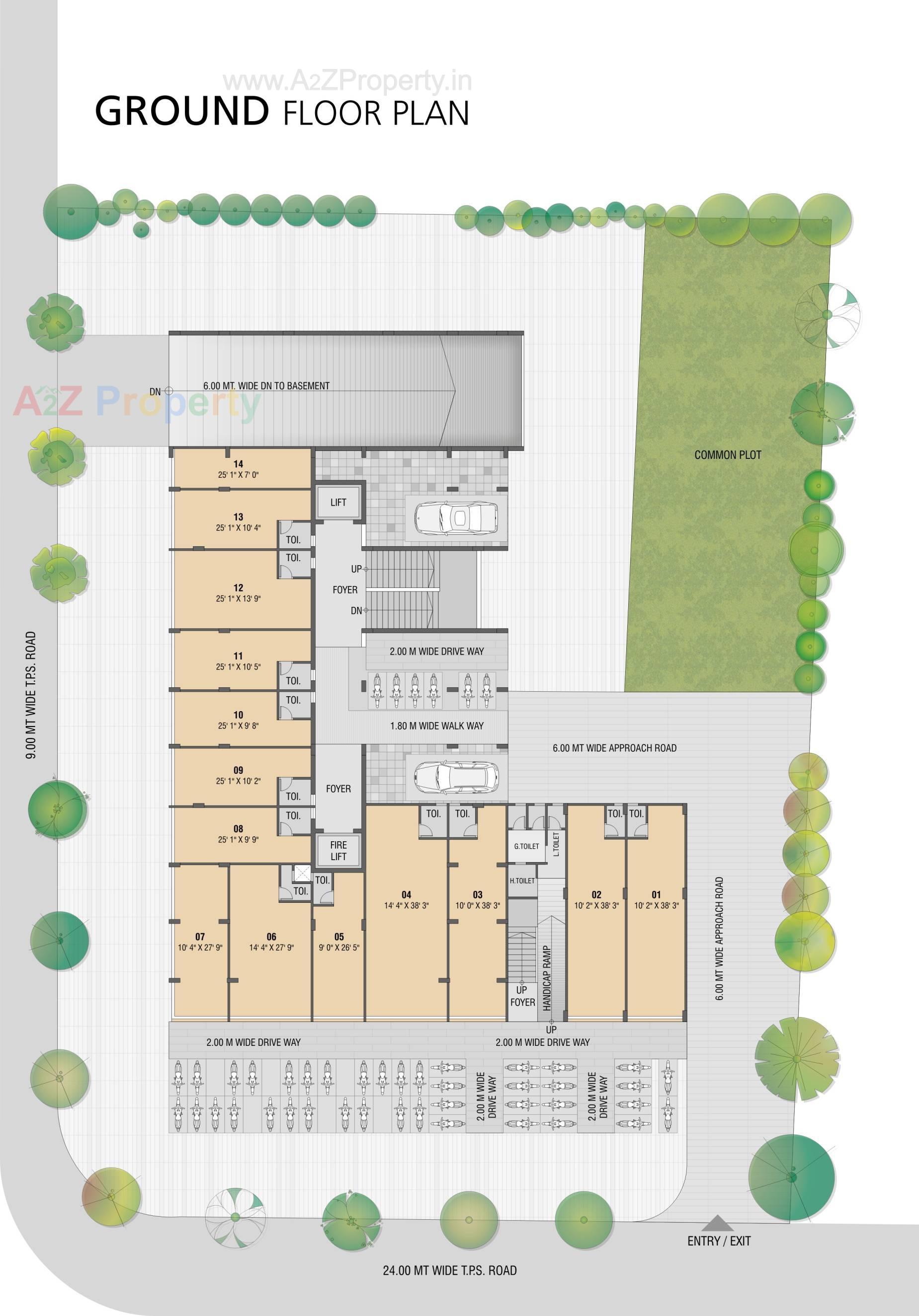 Layout of real estate project Shiv Siddhi Height located at Vastral, Ahmedabad, Gujarat