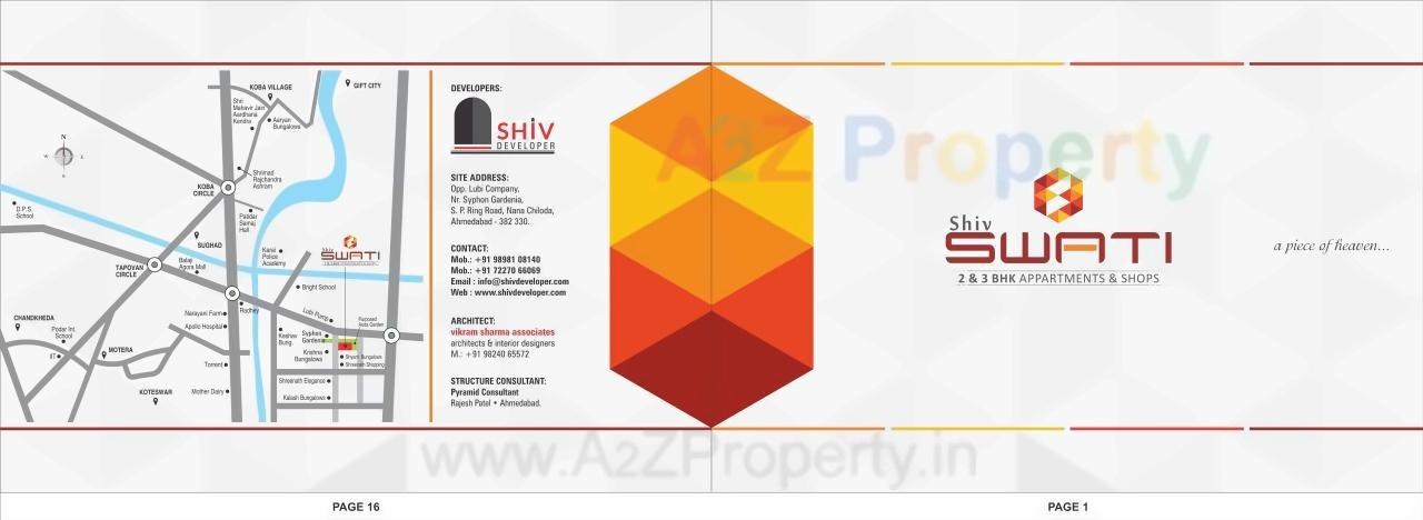  of real estate project Shiv Swati Appartment located at Nana-chiloda, Ahmedabad, Gujarat